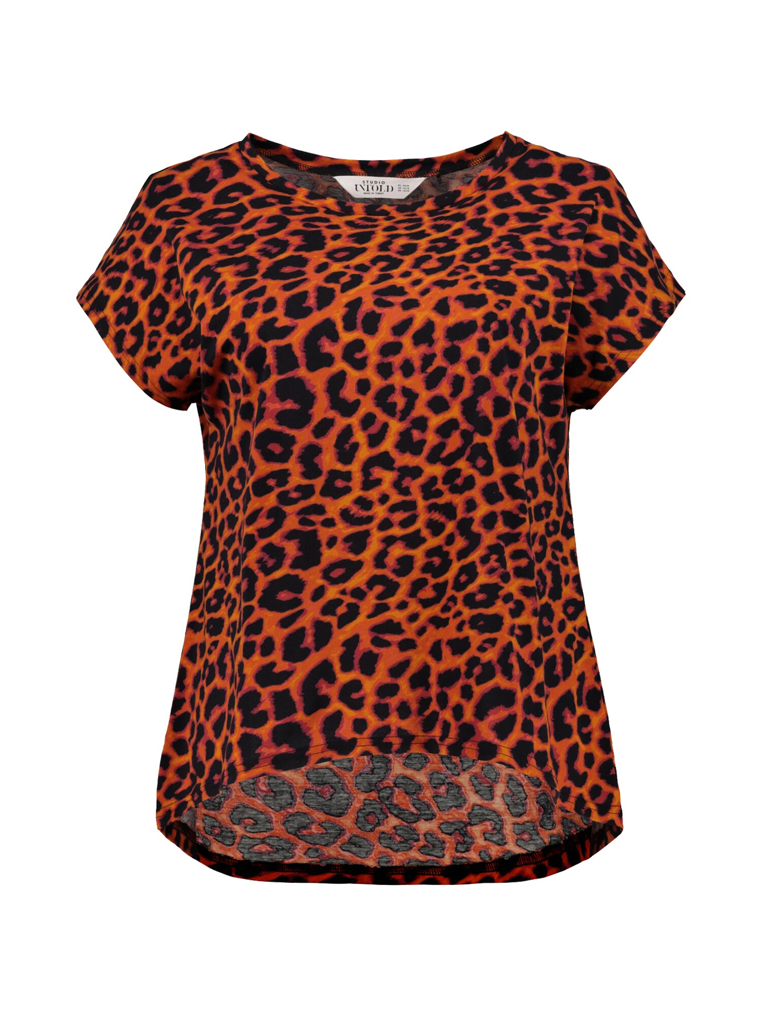 Studio Untold Dames Shirt Bruin Lichtoranje studio untold kopen in de aanbieding