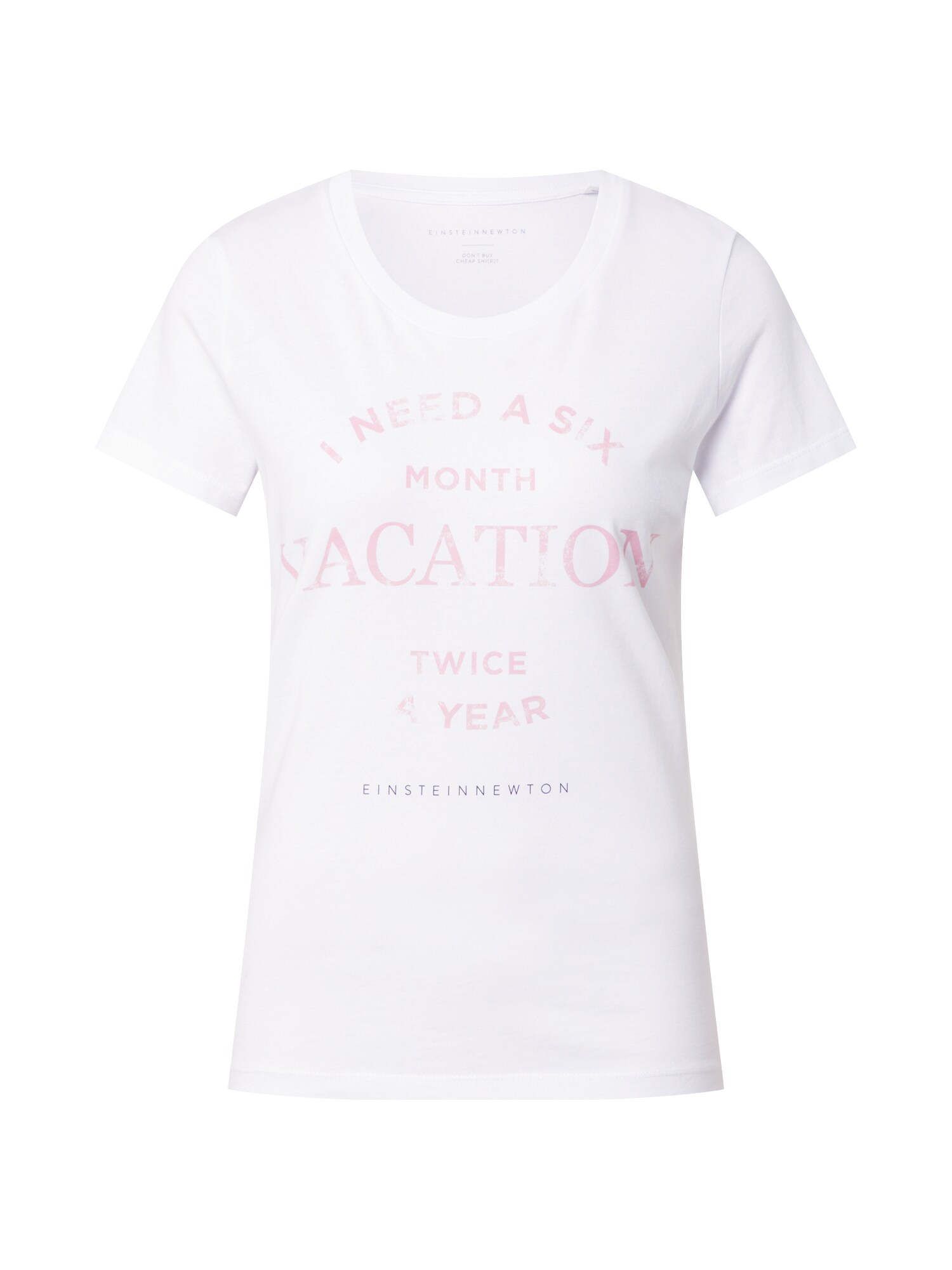 EINSTEIN & NEWTON Marškinėliai  balta / pastelinė violetinė / pastelinė rožinė