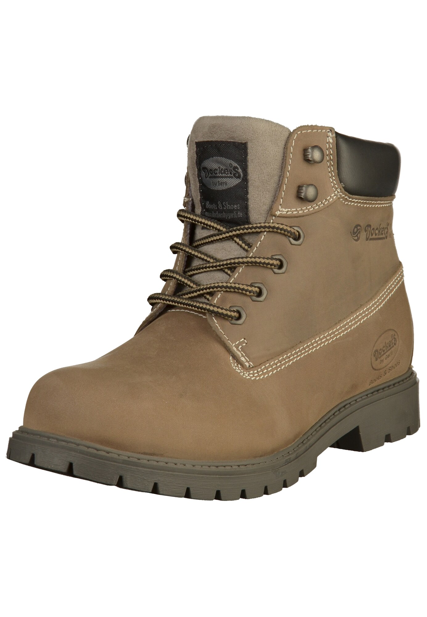 Dockers By Gerli Heren Veterboots Taupe dockers by gerli kopen in de aanbieding