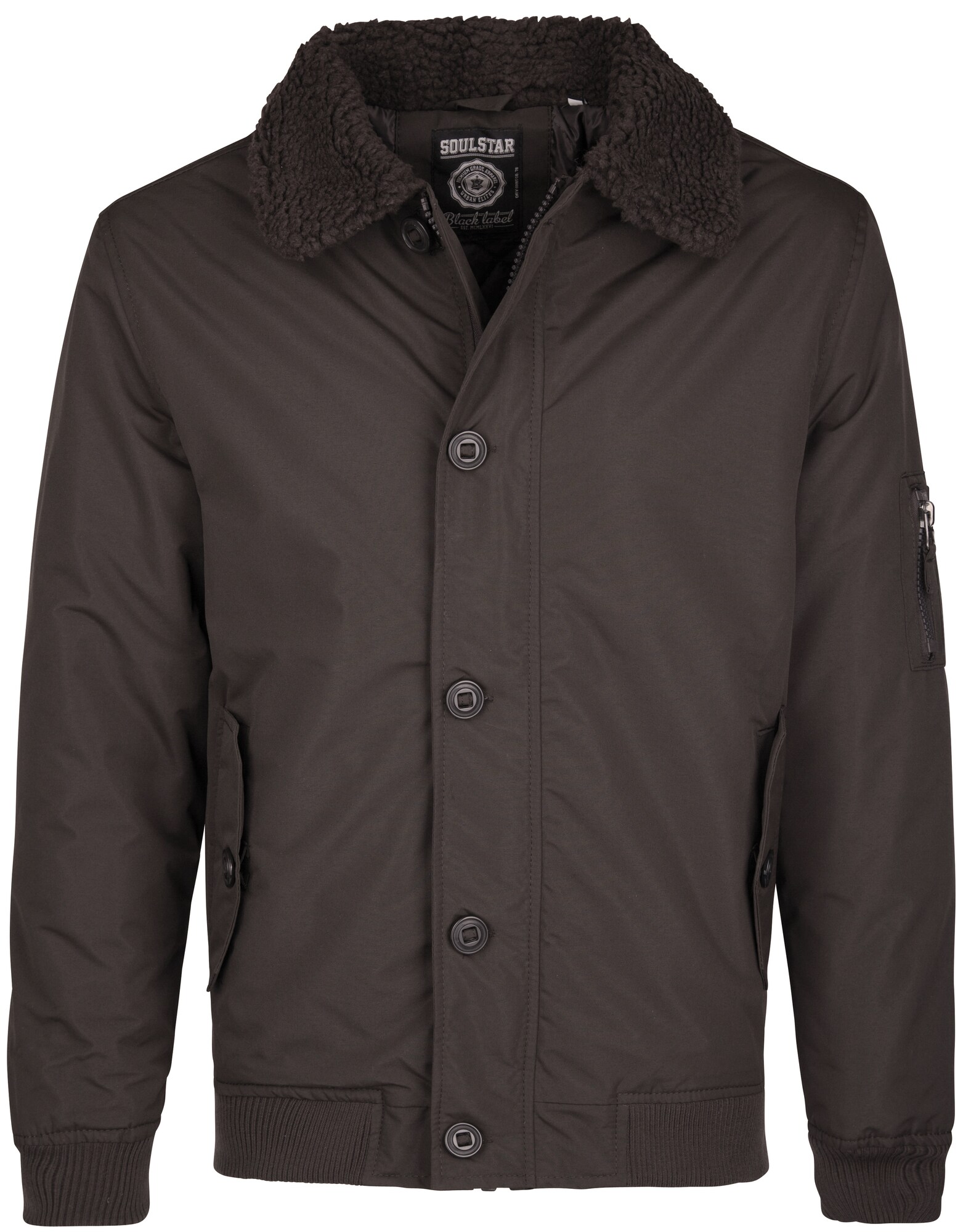 Soulstar Heren Winterjas Chocoladebruin soulstar kopen in de aanbieding