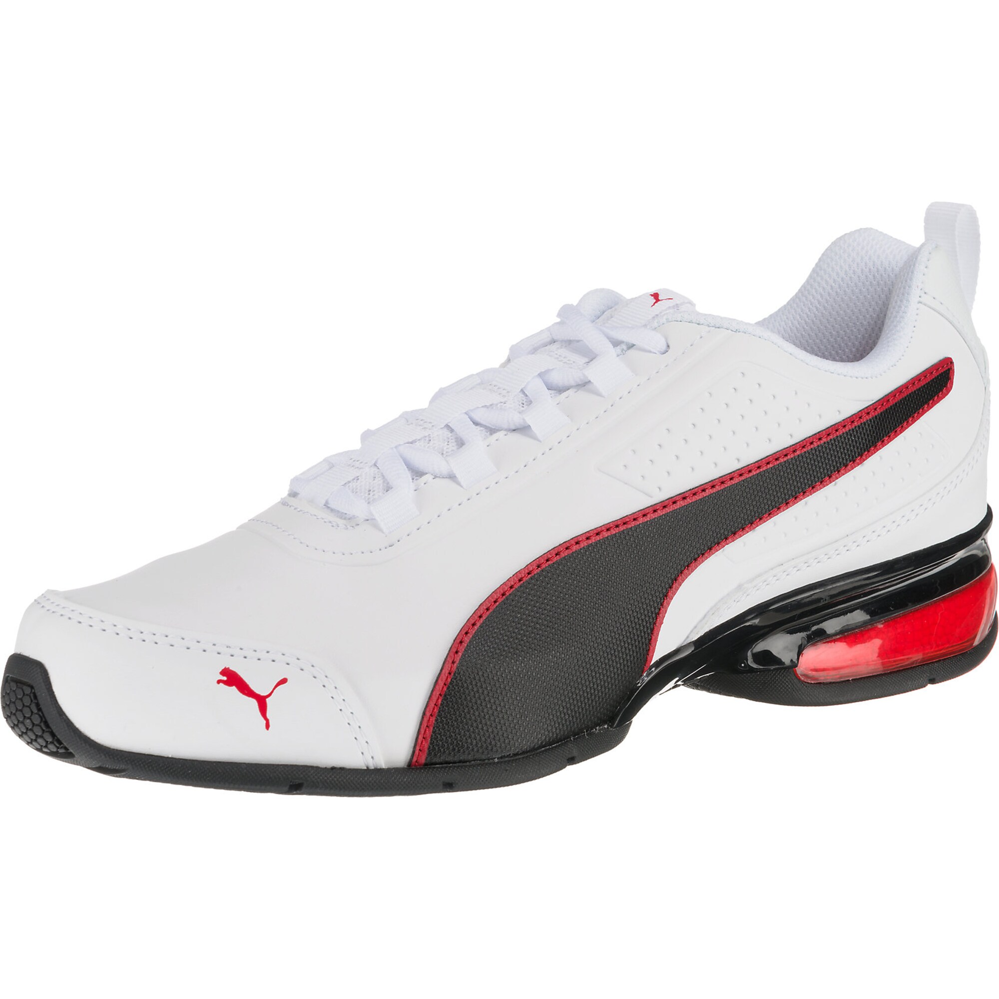 PUMA Спортни обувки  червено / черно / бяло