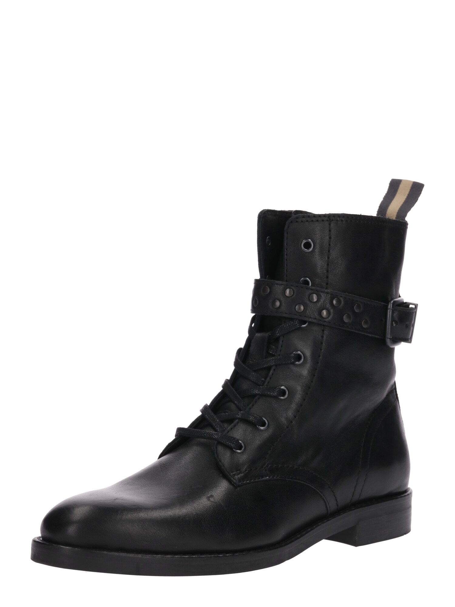 Marc Opolo Dames Veterlaarsjes Lichtbeige Zwart marc opolo kopen in de aanbieding