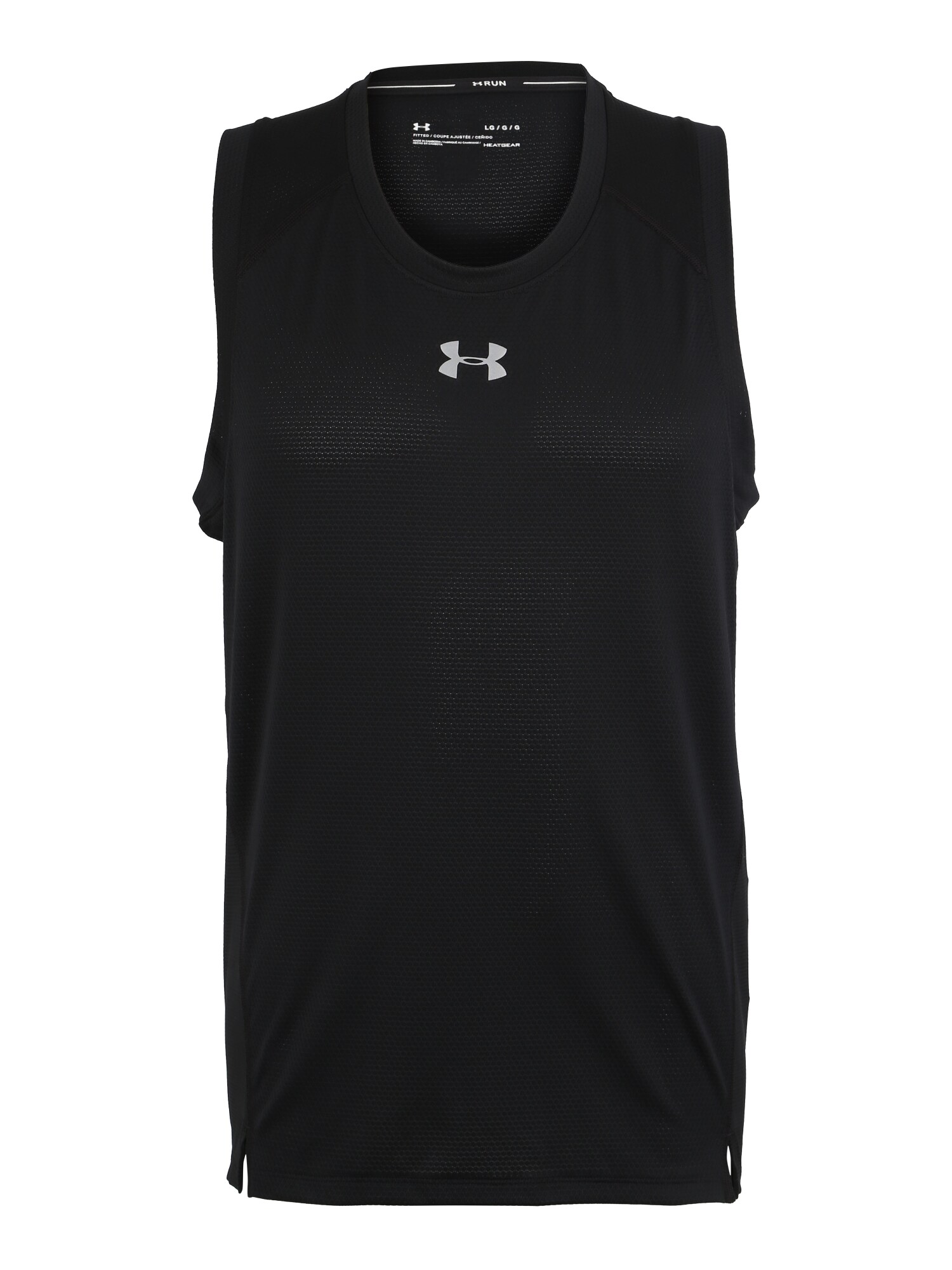 Under Armour Heren Functioneel Shirt Qualifier Singlet Lichtgrijs Zwart under armour kopen in de aanbieding