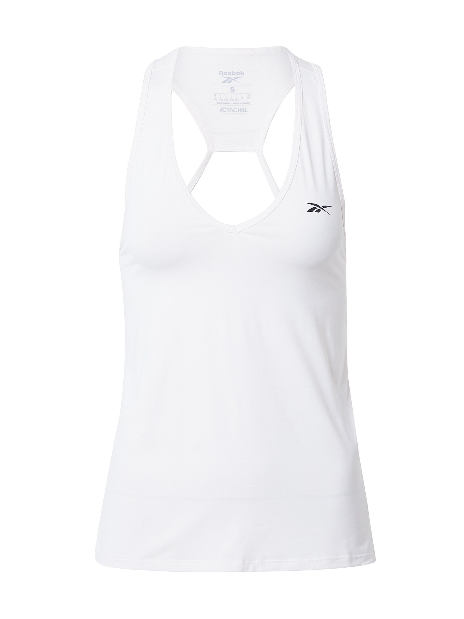REEBOK Sportiniai marškinėliai be rankovių  balta