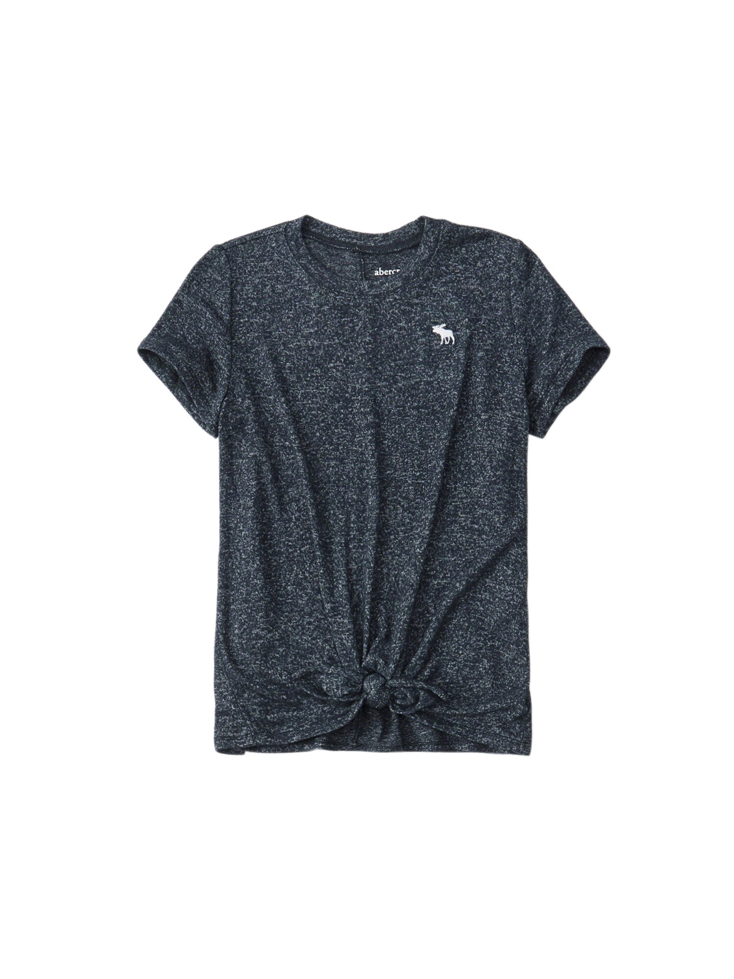 Abercrombie Fitch Meisjes Shirt Cozy Tie Front Tee 3Cc Navy abercrombie fitch kopen in de aanbieding