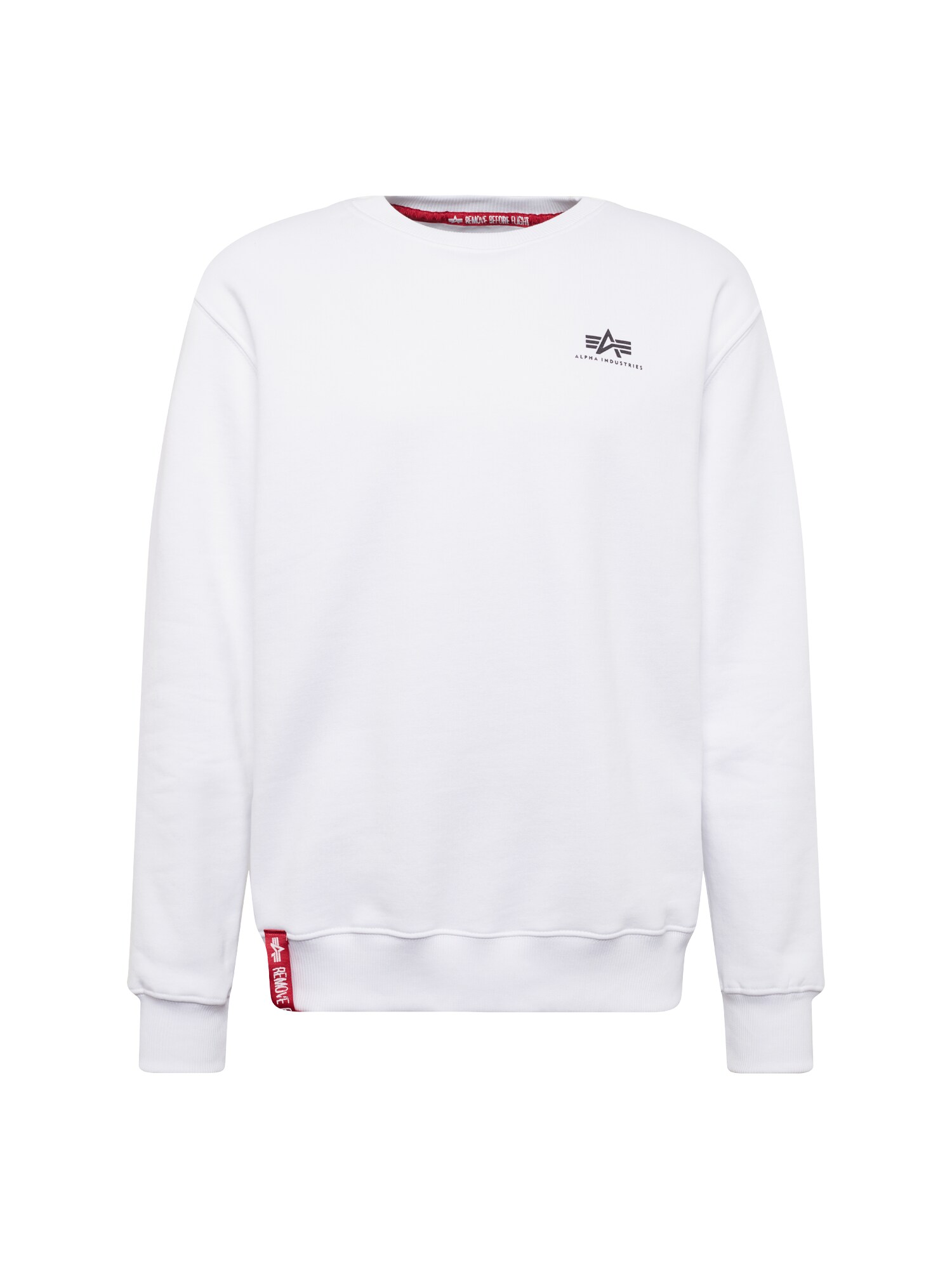 ALPHA INDUSTRIES Bluză de molton  roșu / negru / alb