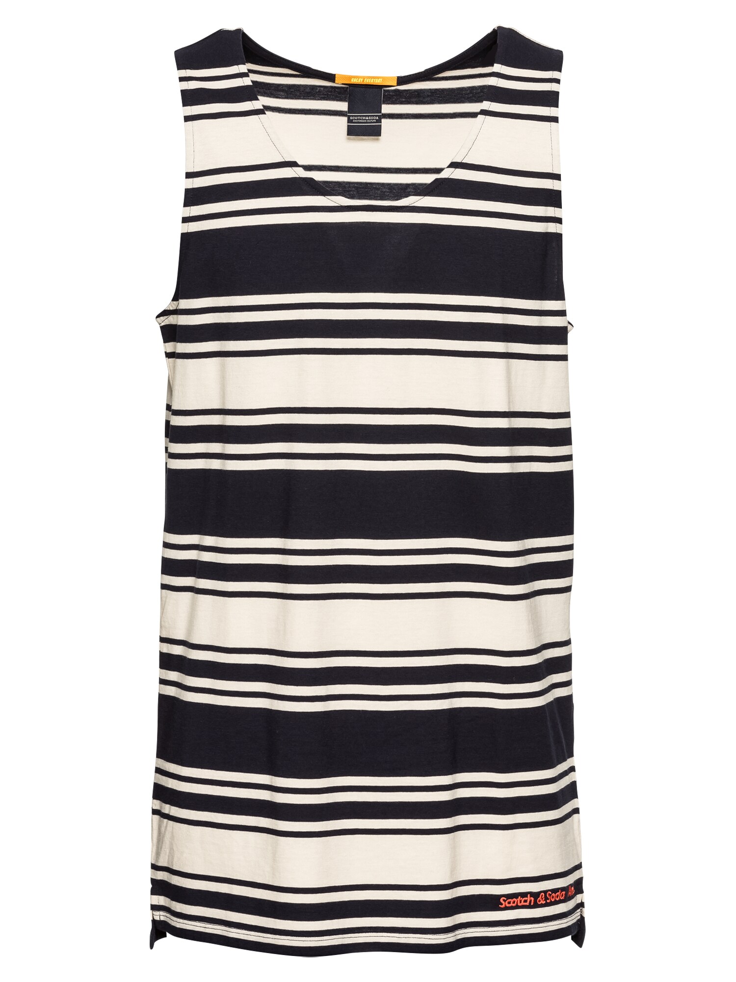 Scotch Soda Heren Shirt Creme Zwart scotch soda kopen in de aanbieding