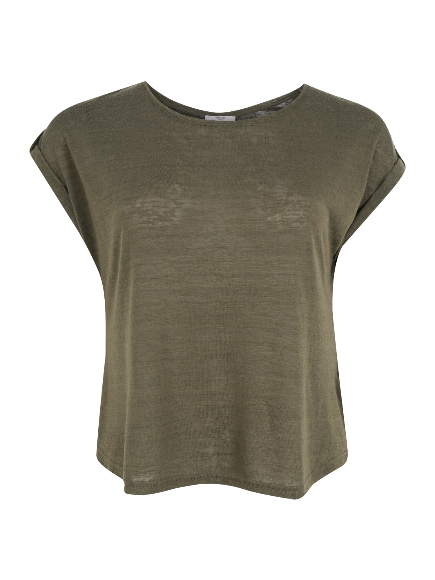 ABOUT YOU Curvy Marškinėliai 'Kaili Shirt'  žalia / rusvai žalia / tamsiai žalia