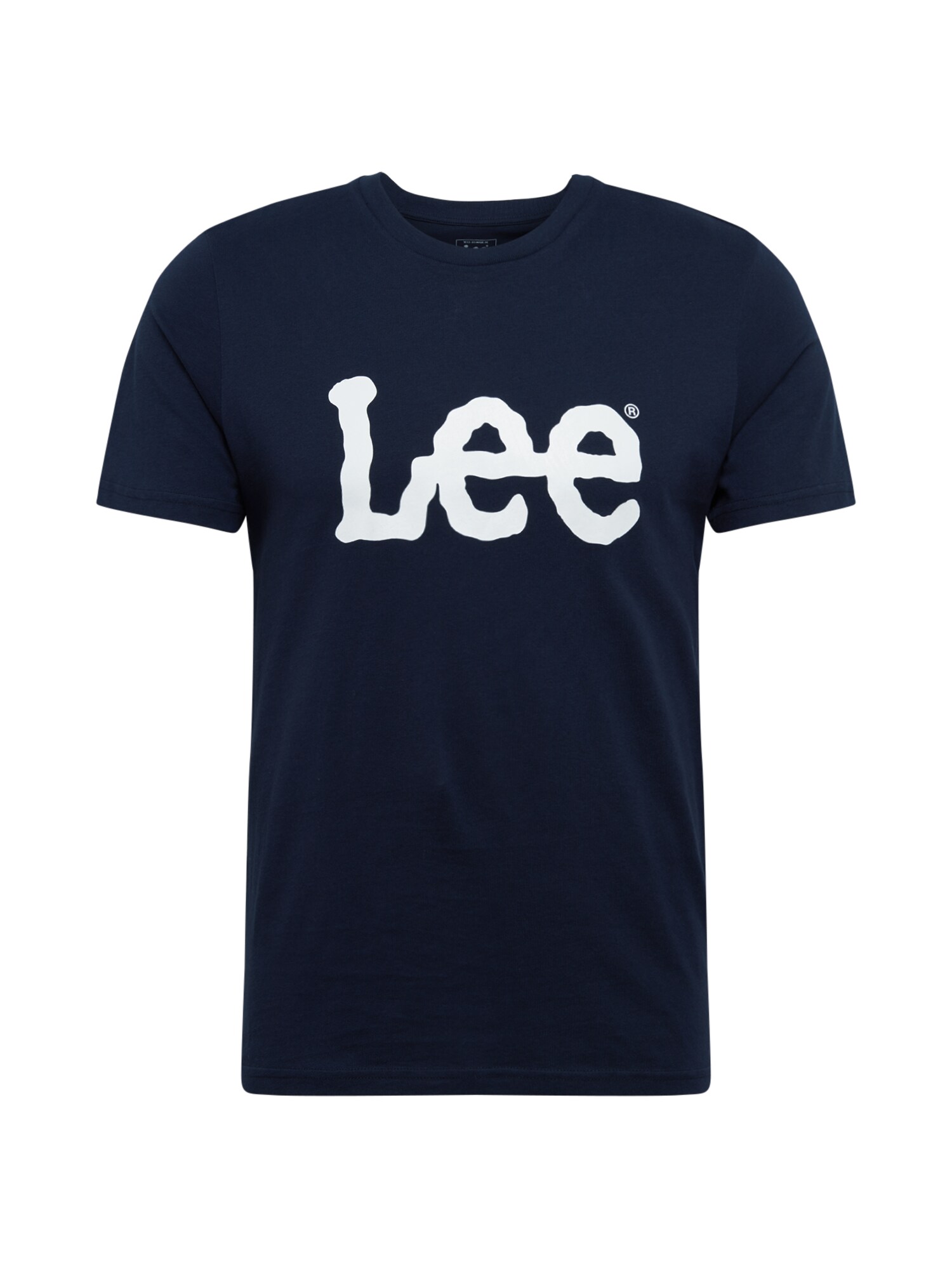 Lee Póló 'Wobbly Logo Tee'  tengerészkék / fehér