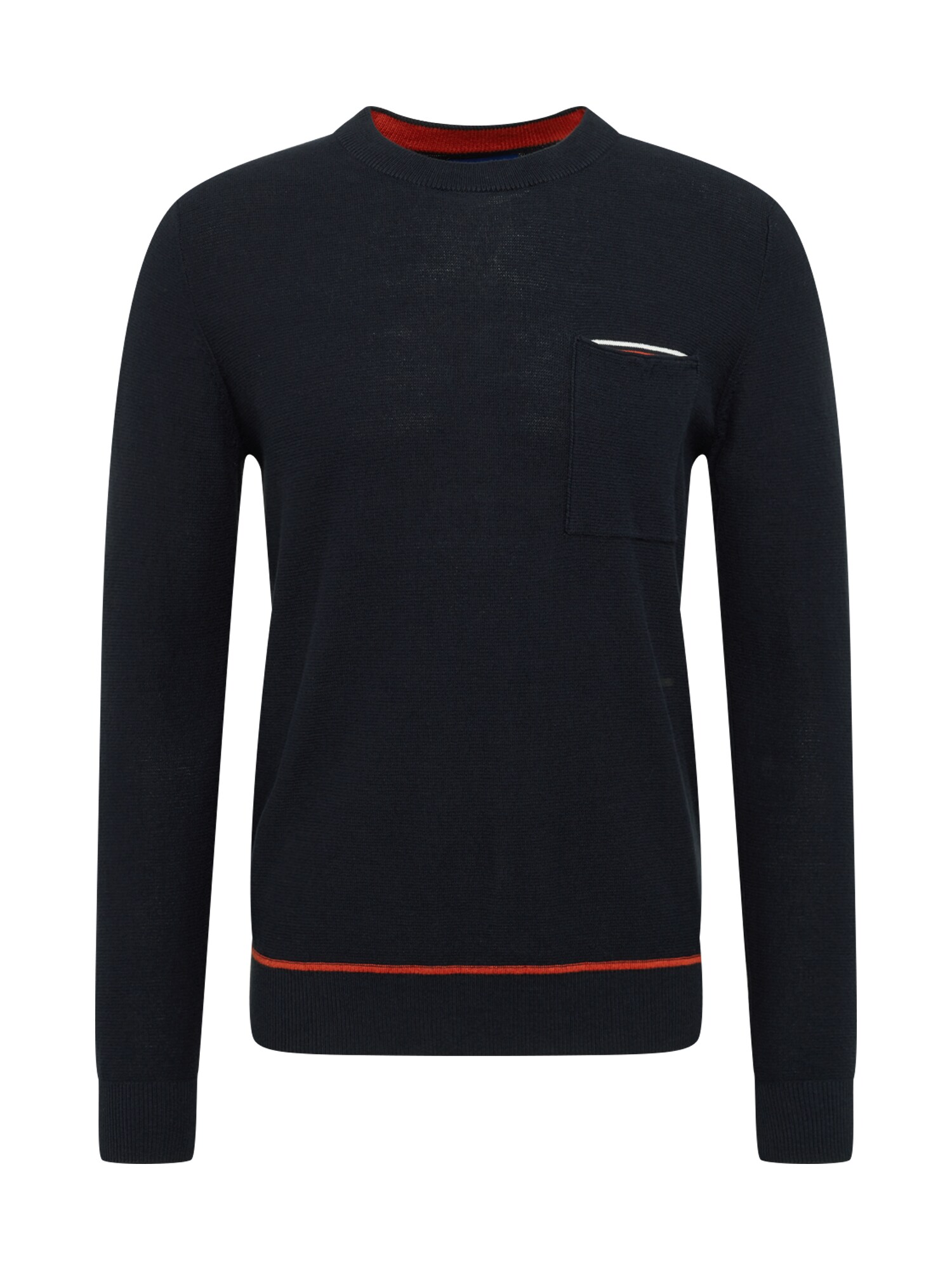 JACK & JONES Megztinis 'Brook'  raudona / tamsiai mėlyna