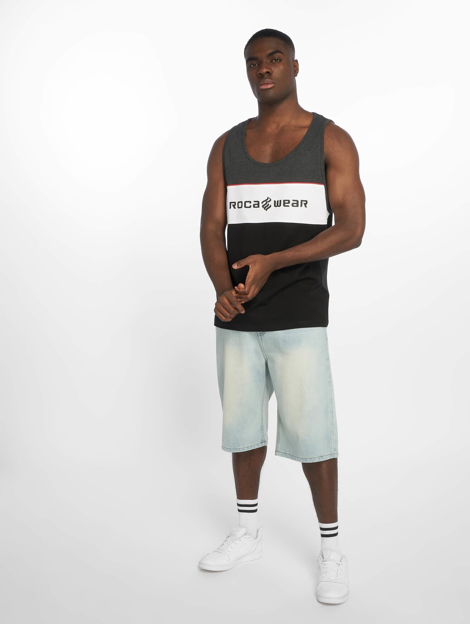 ROCAWEAR Nohavice 'Fri' modrá denim (obrázok 3)
