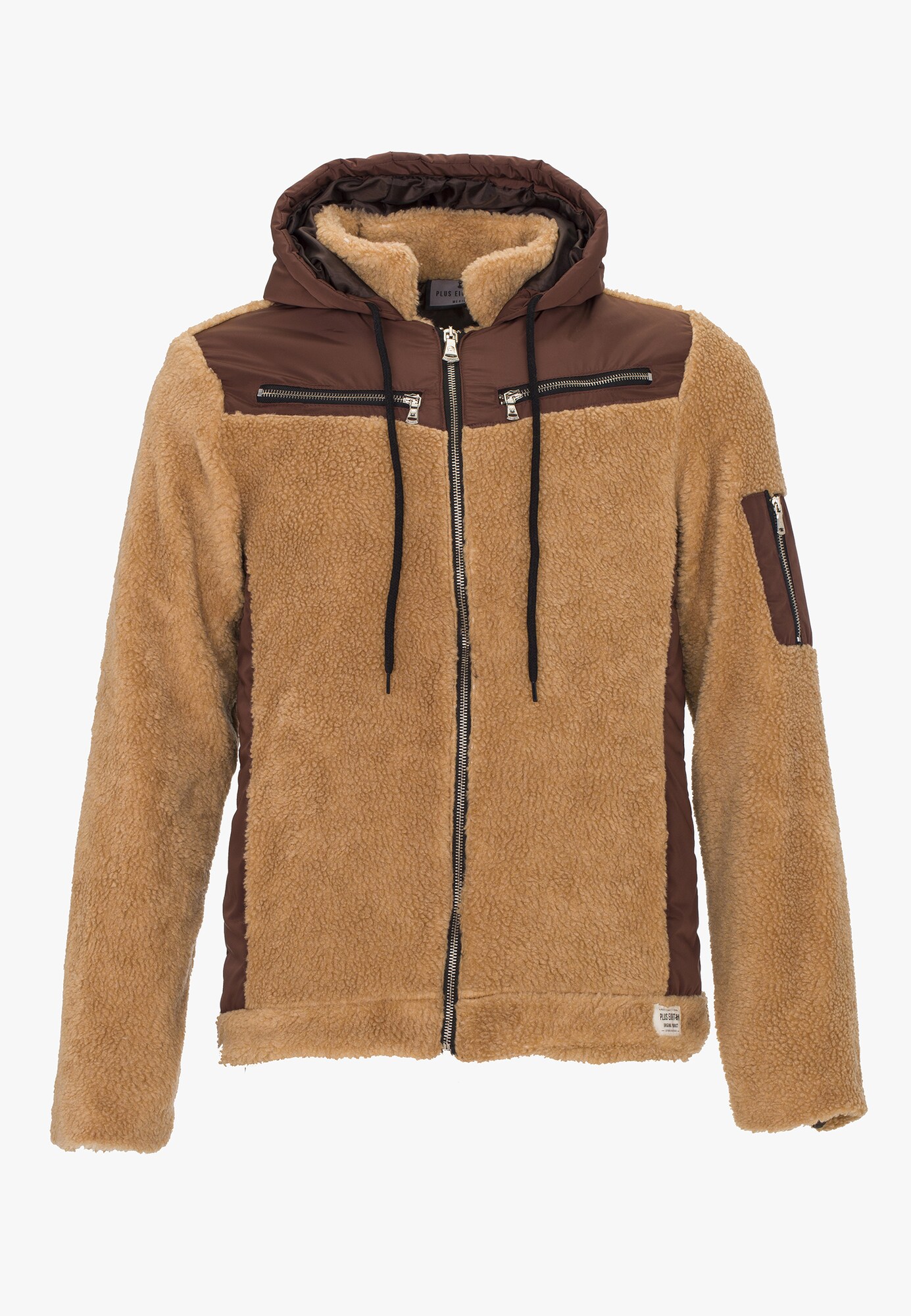 Plus Eighteen Heren Tussenjas Camel Bruin plus eighteen kopen in de aanbieding