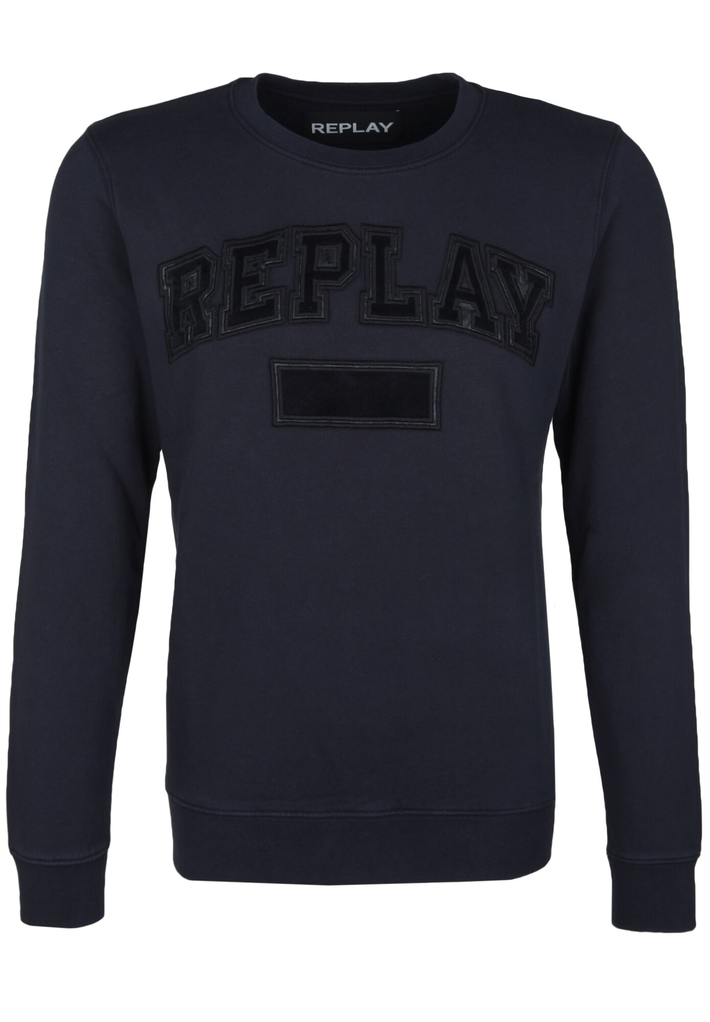 Replay Heren Sweatshirt Nachtblauw replay kopen in de aanbieding