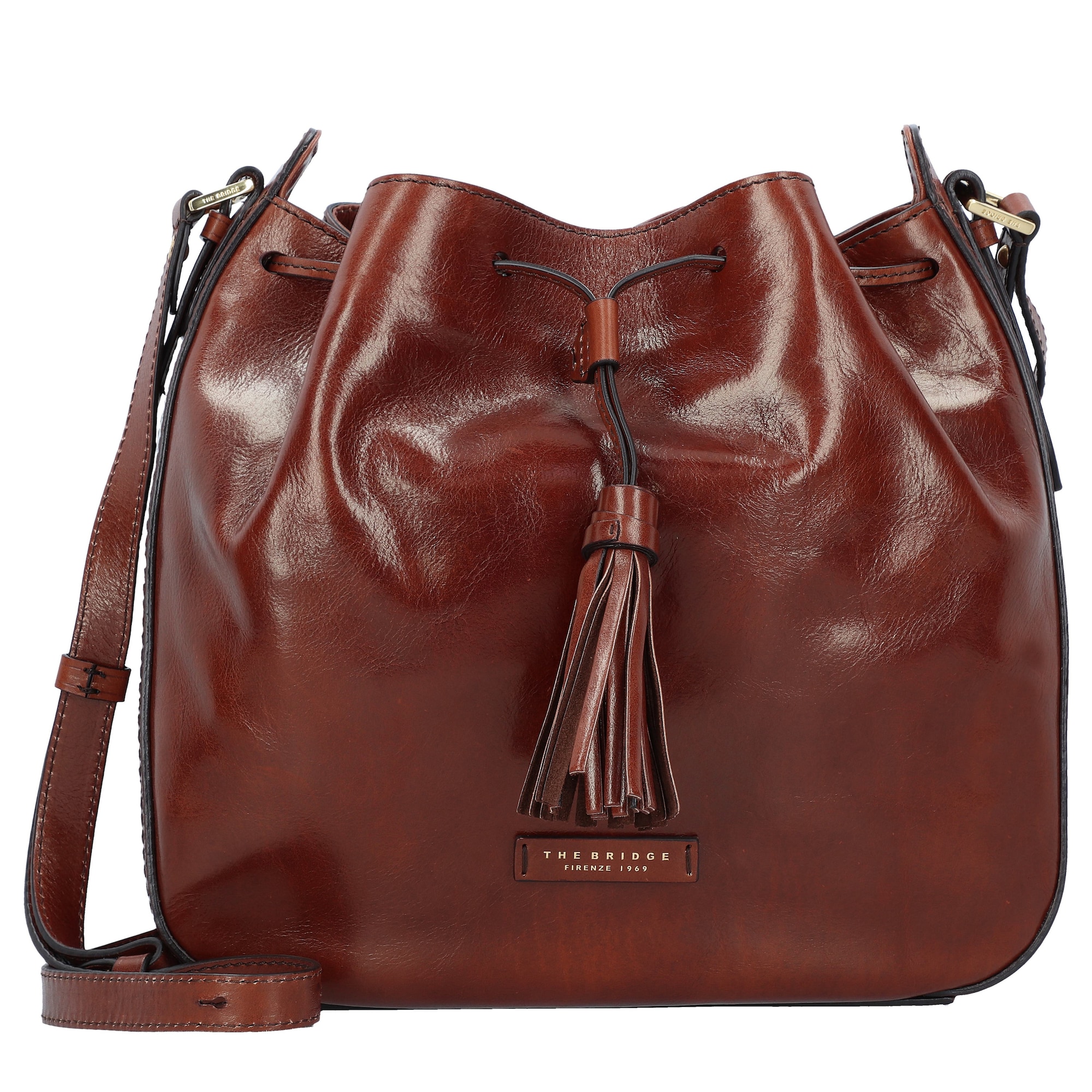 The Bridge Dames Schoudertas Florentin Bruin the bridge kopen in de aanbieding