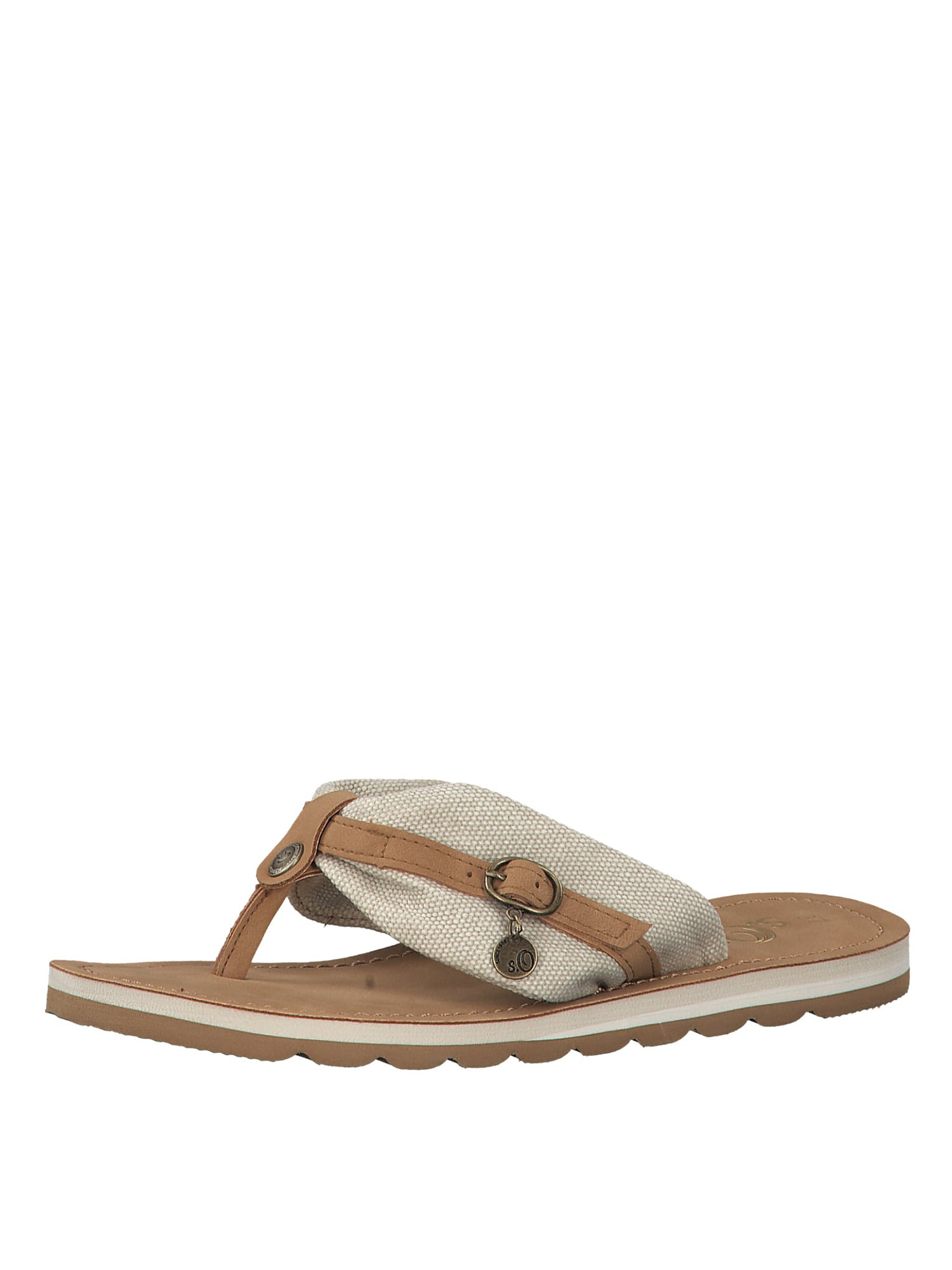 Soliver Red Label Dames Teenslipper Offwhite soliver red label kopen in de aanbieding