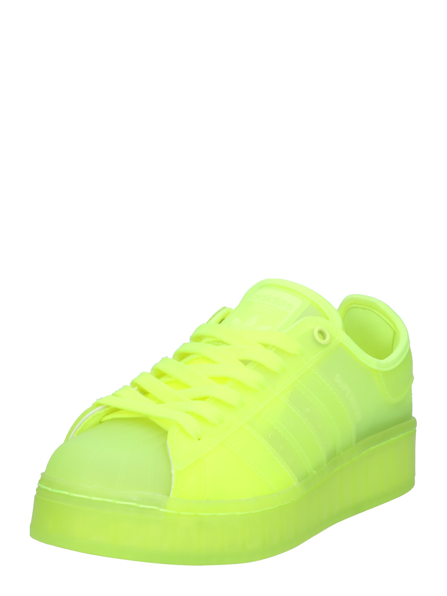 ADIDAS ORIGINALS Sportbačiai be auliuko 'SUPERSTAR'  neoninė geltona