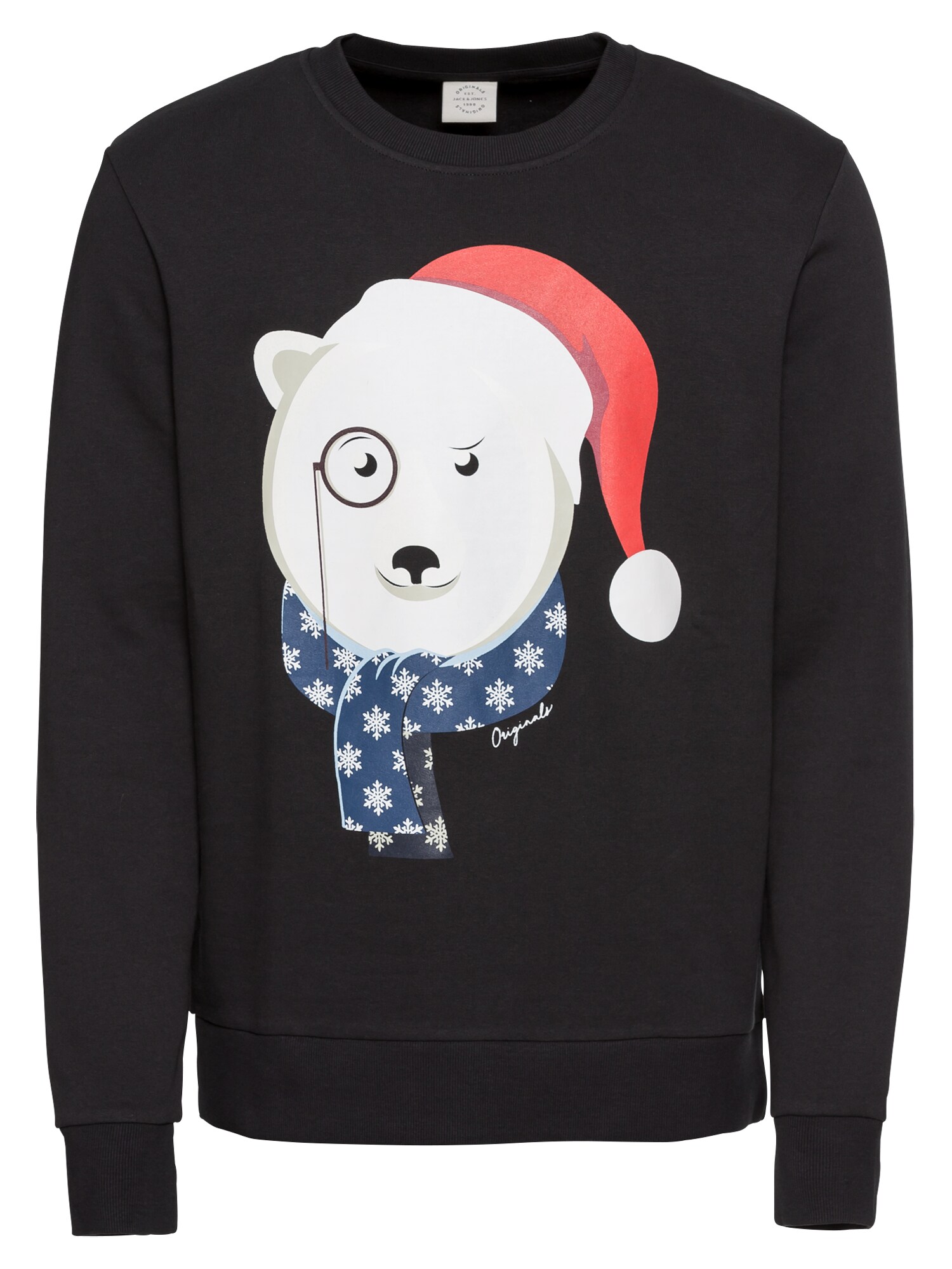 Jack And Jones Heren Sweatshirt Jorkritterxmas Sweat Crew Neck Zwart jack and jones kopen in de aanbieding