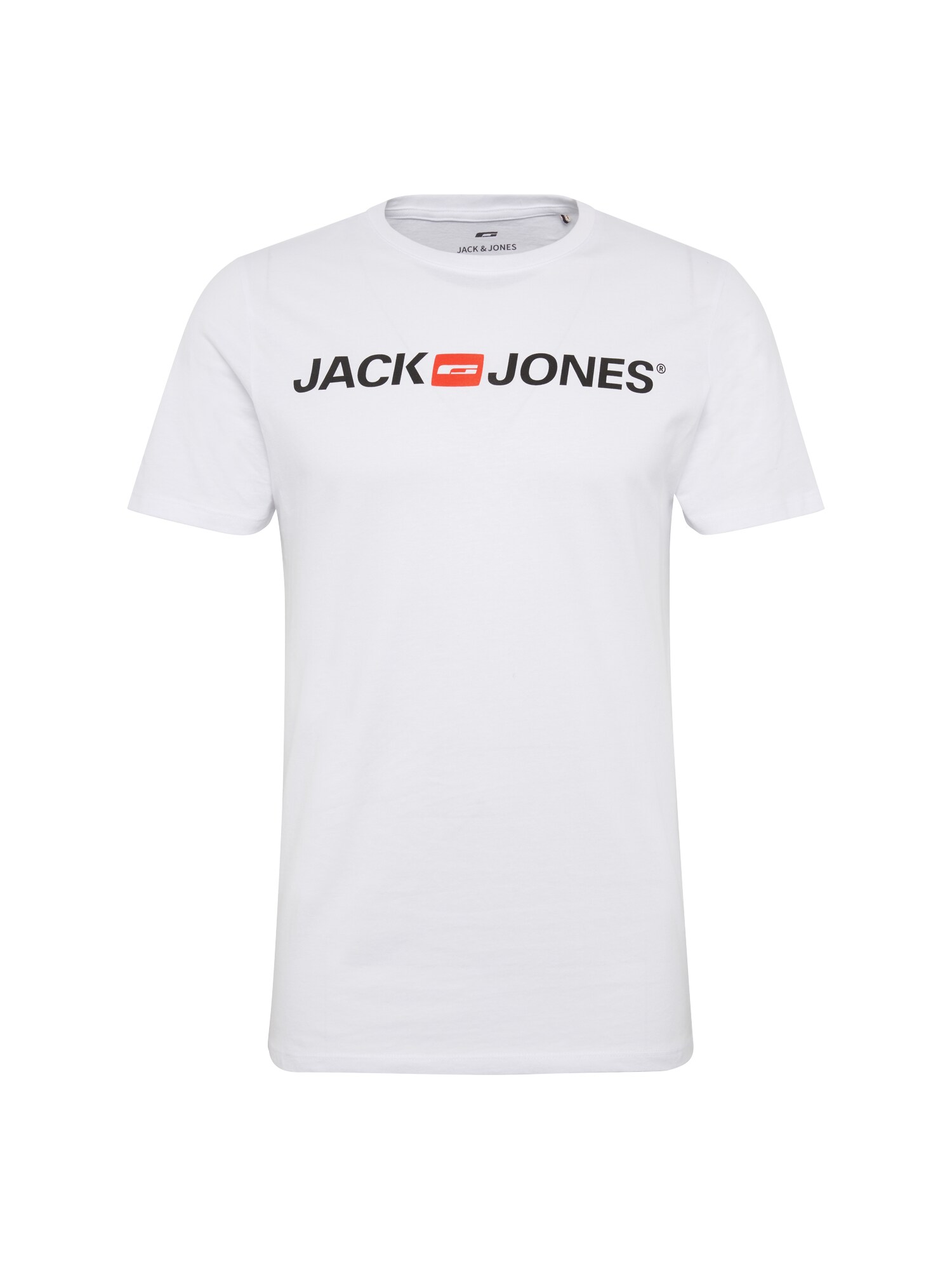 JACK & JONES Marškinėliai 'JJECORP LOGO TEE SS CREW NECK'  raudona / juoda / balta