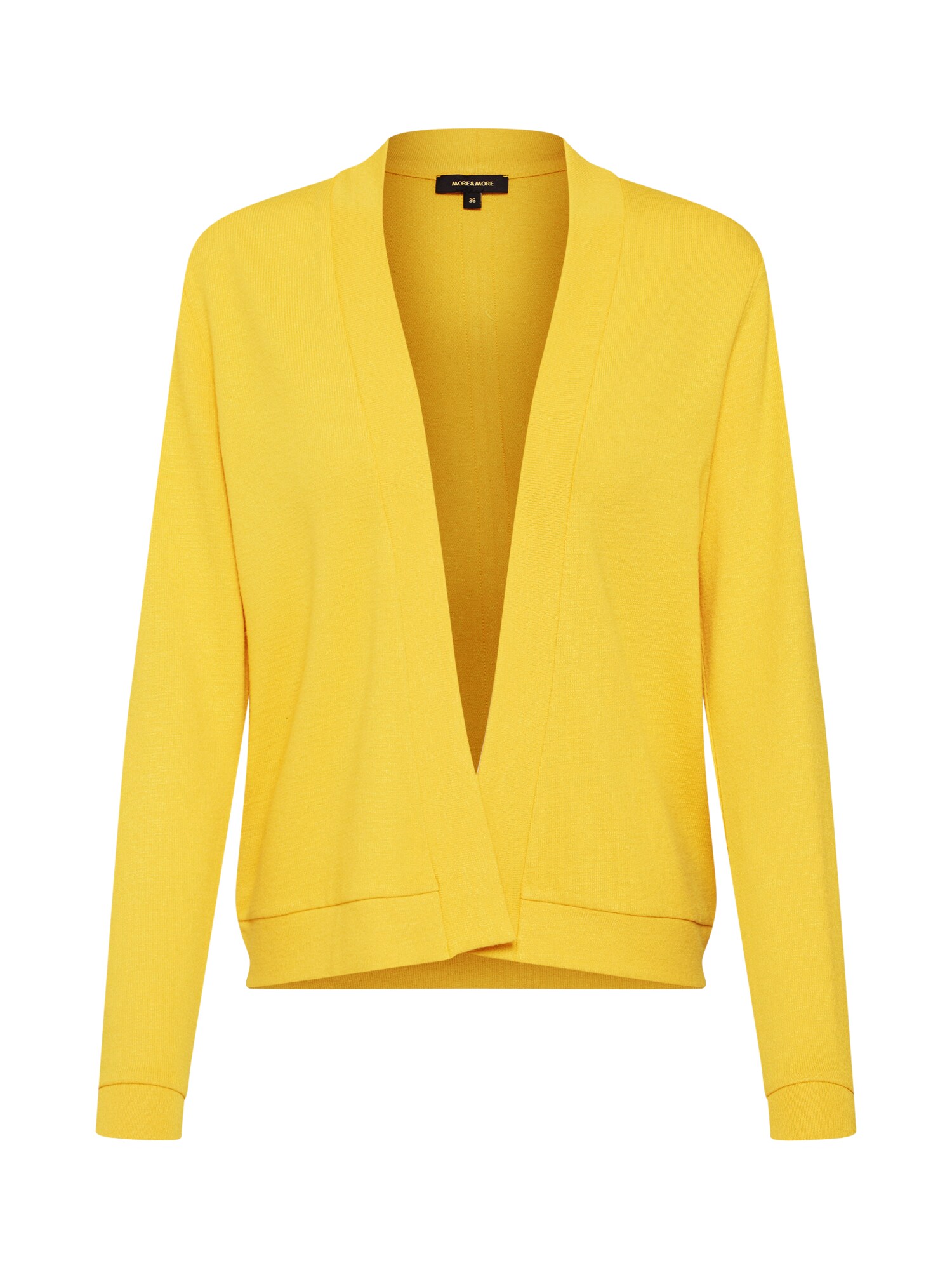 More Dames Gebreid Vest Geel more more kopen in de aanbieding