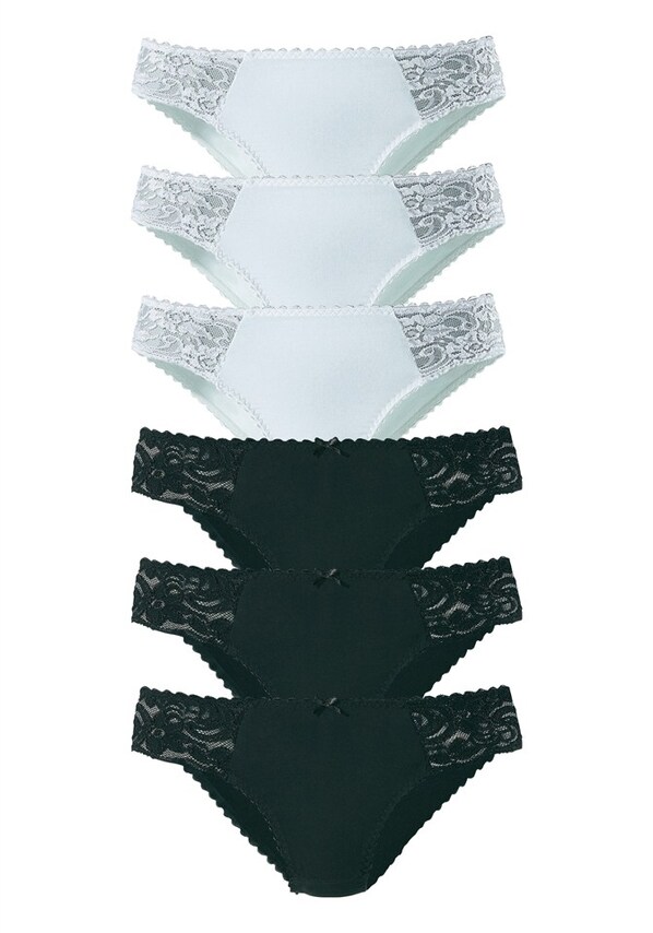 PETITE FLEUR, Slip, fekete & fehér, 1 kép a 5 közül