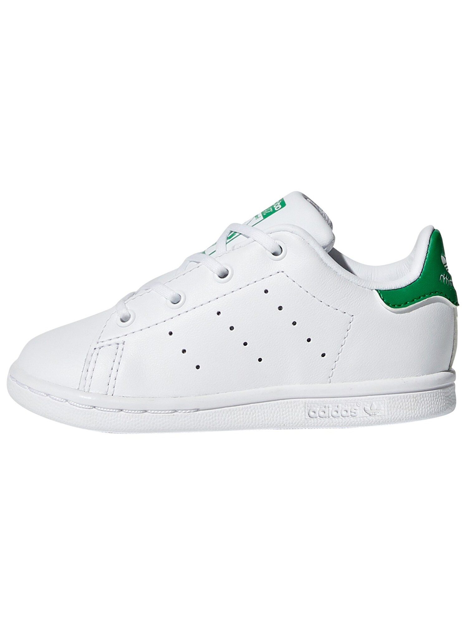 ADIDAS ORIGINALS Sportbačiai 'STAN SMITH'  balta / žolės žalia