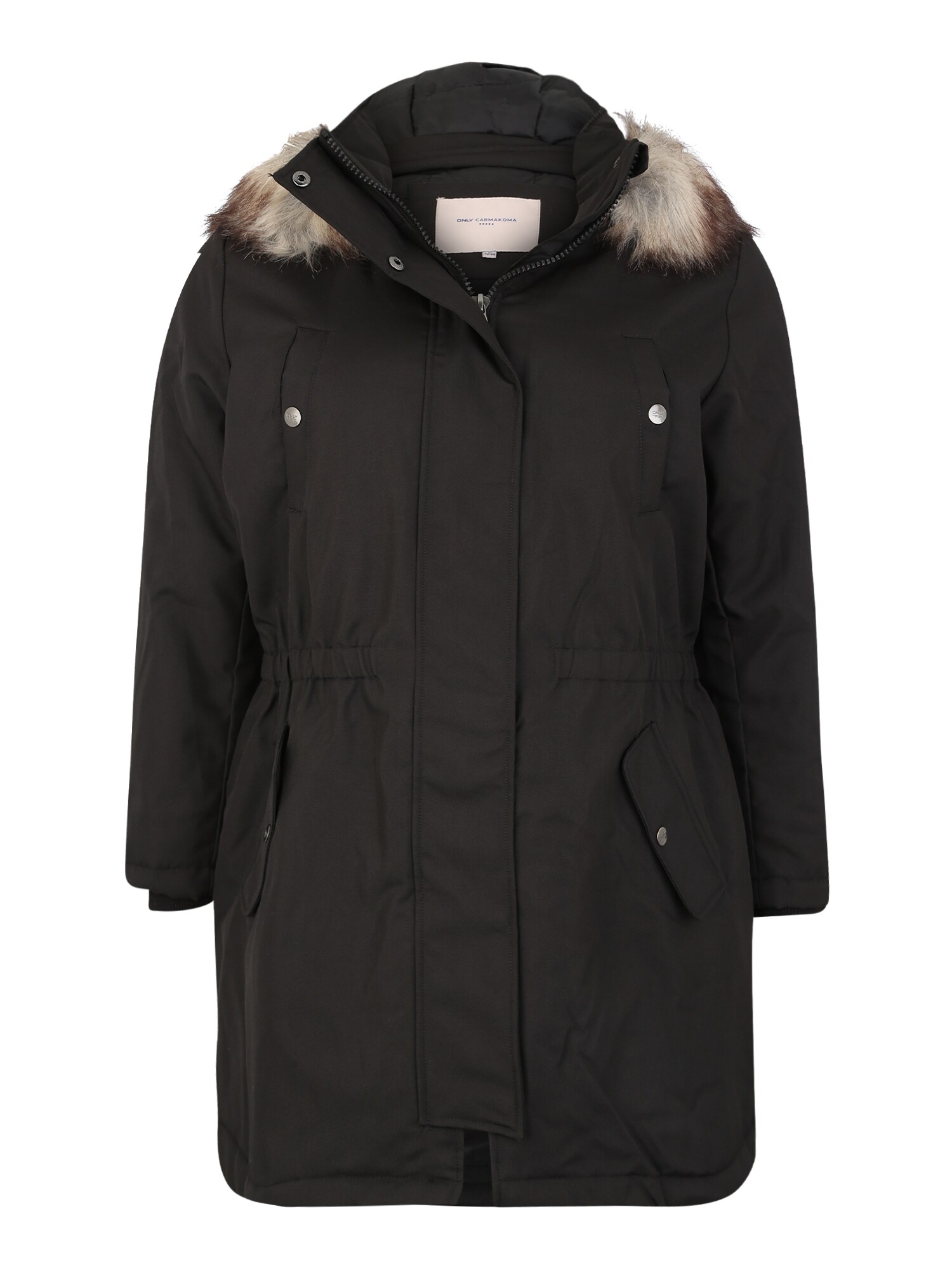 ONLY Carmakoma Ilga žieminė striukė 'carIRENA PARKA COAT 19'  juoda