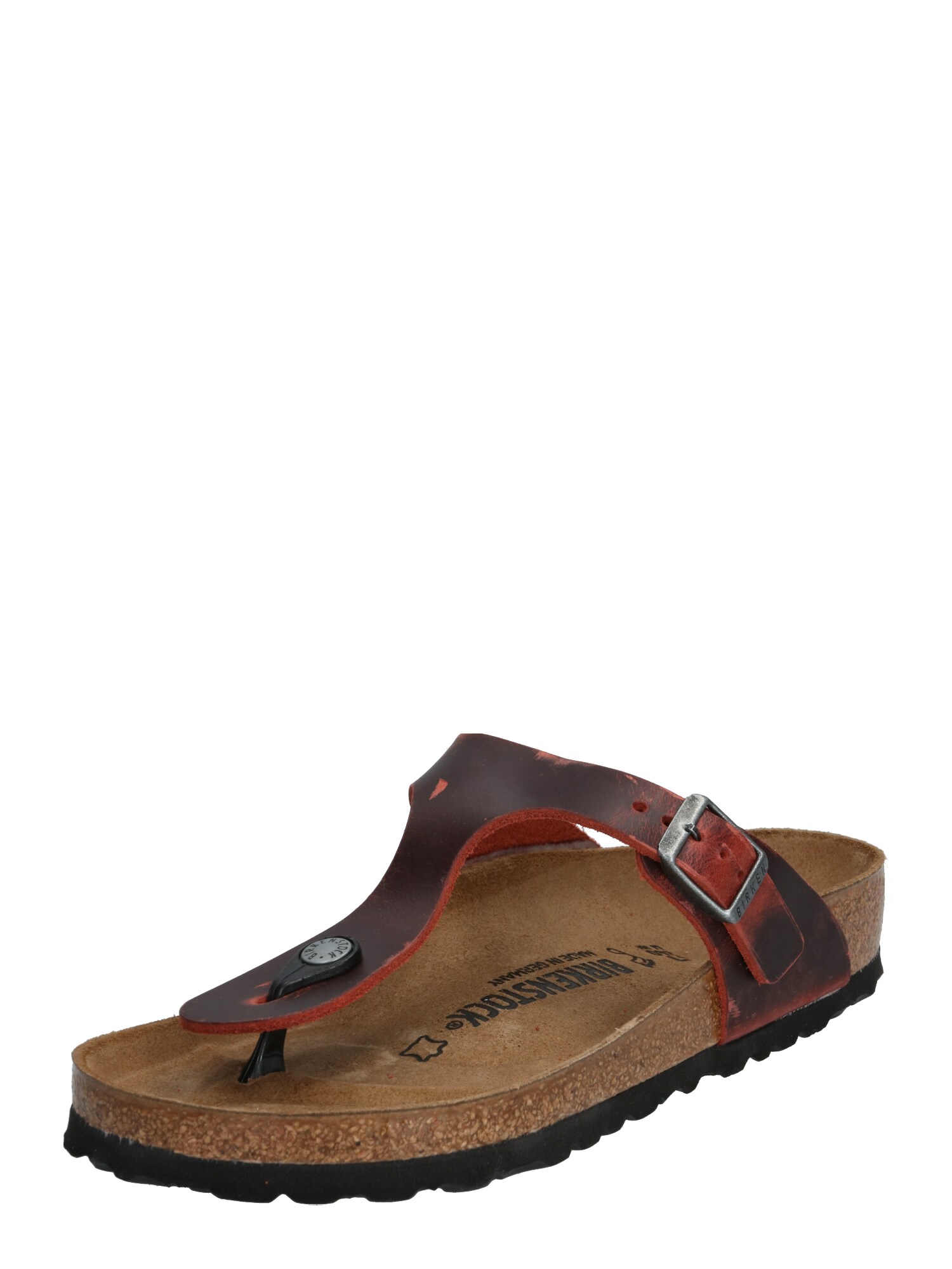 BIRKENSTOCK Šlepetės per pirštą 'Gizeh'  rūdžių raudona / vyšninė spalva