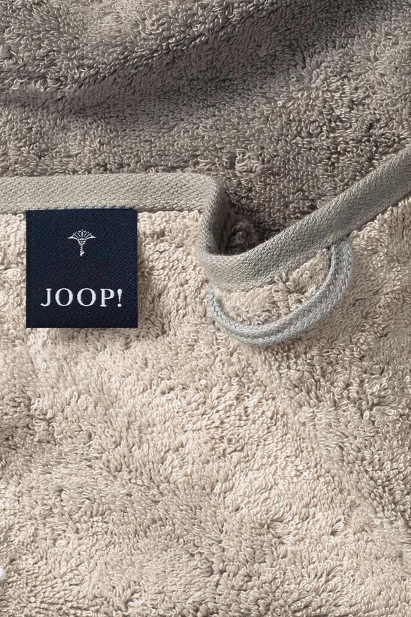 JOOP! Toalla 'Doubleface'  camelo / gris humo – imagen 2
