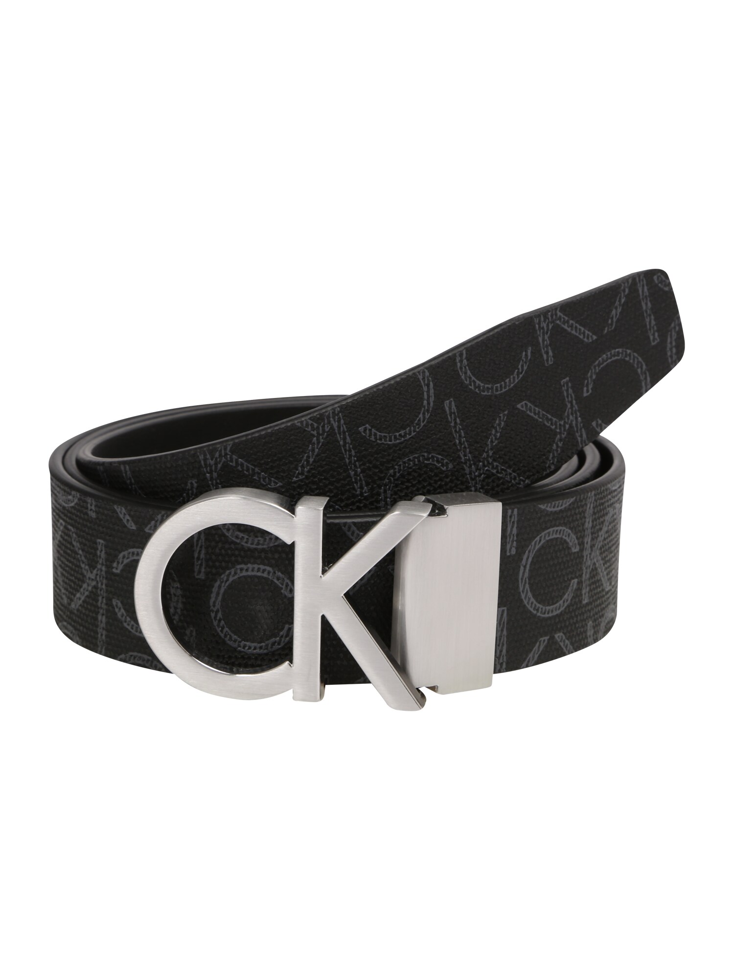 Calvin Klein Diržas 'NEW MONO 3.5CM'  juoda / sidabrinė