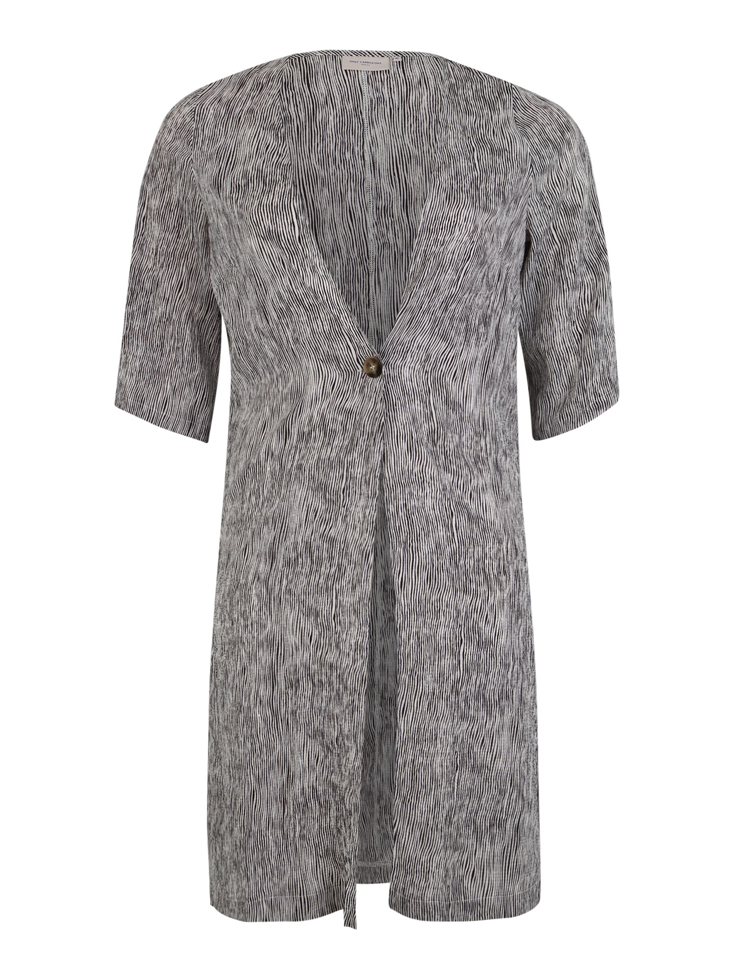 Only Carmakoma Dames Blouse Riley Kimono Zwart Wit only carmakoma kopen in de aanbieding