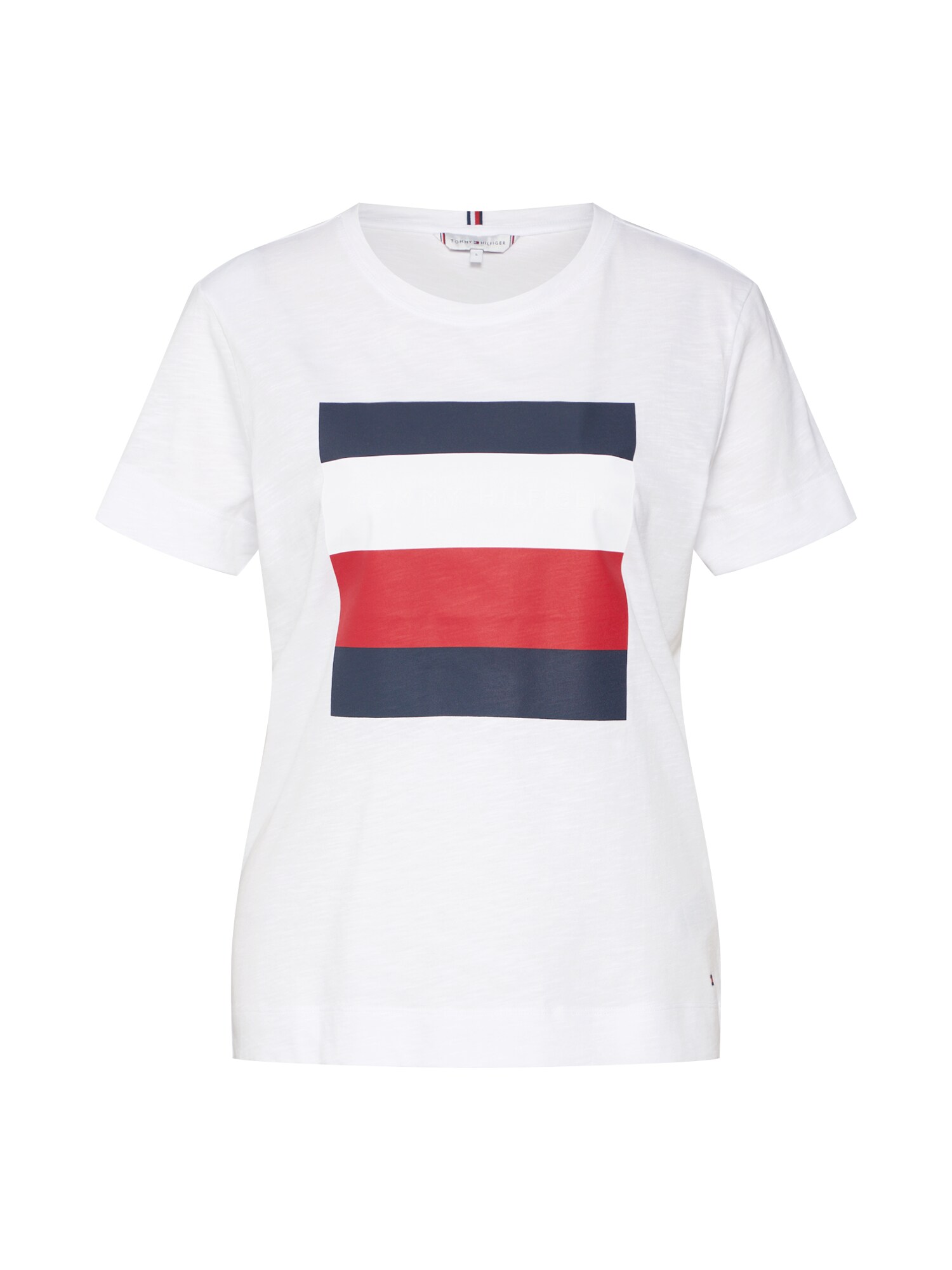 Tommy Hilfiger Dames Shirt Cathy Donkerblauw Rood Wit tommy hilfiger kopen in de aanbieding