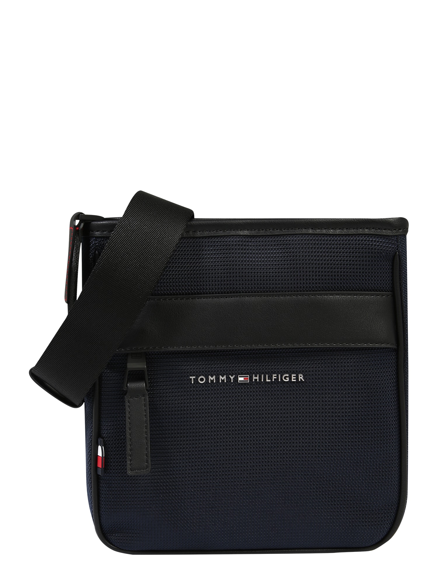 TOMMY HILFIGER Rankinė su ilgu dirželiu  juoda / tamsiai mėlyna