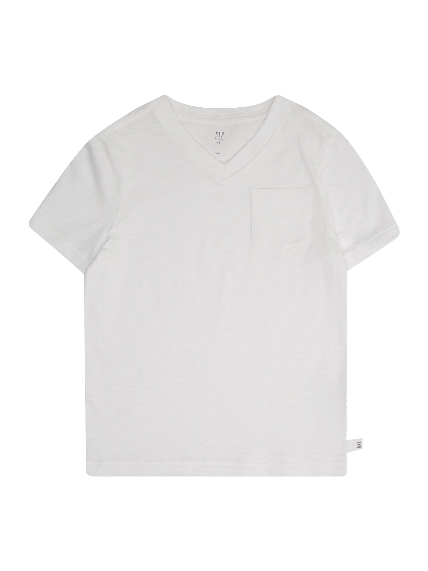 GAP Marškinėliai 'SS PKT VNECK'  balta