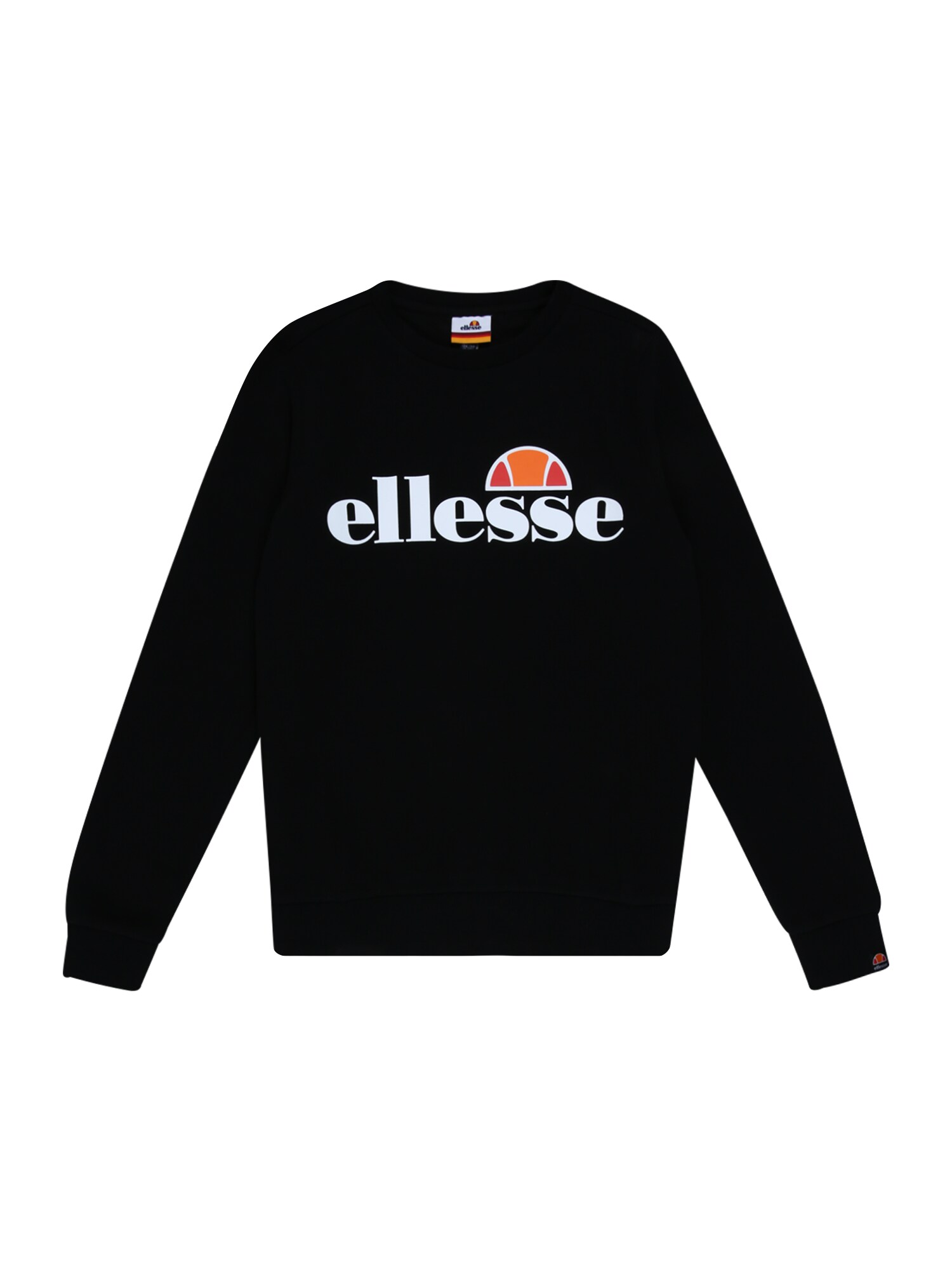 ELLESSE Megztinis be užsegimo 'Suprios'  juoda / balta / oranžinė / raudona