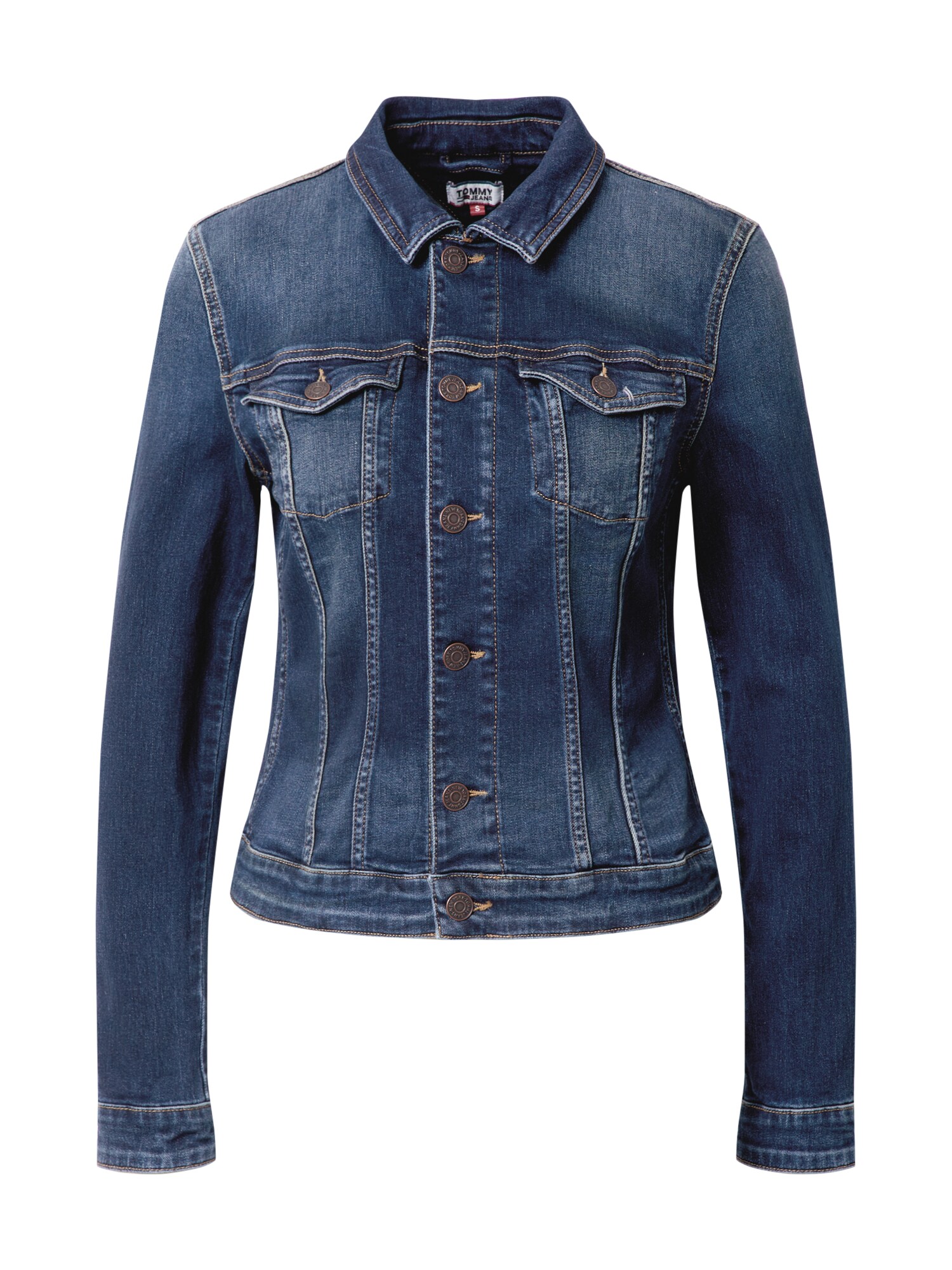 Tommy Jeans Demisezoninė striukė 'VIVIANNE'  tamsiai (džinso) mėlyna