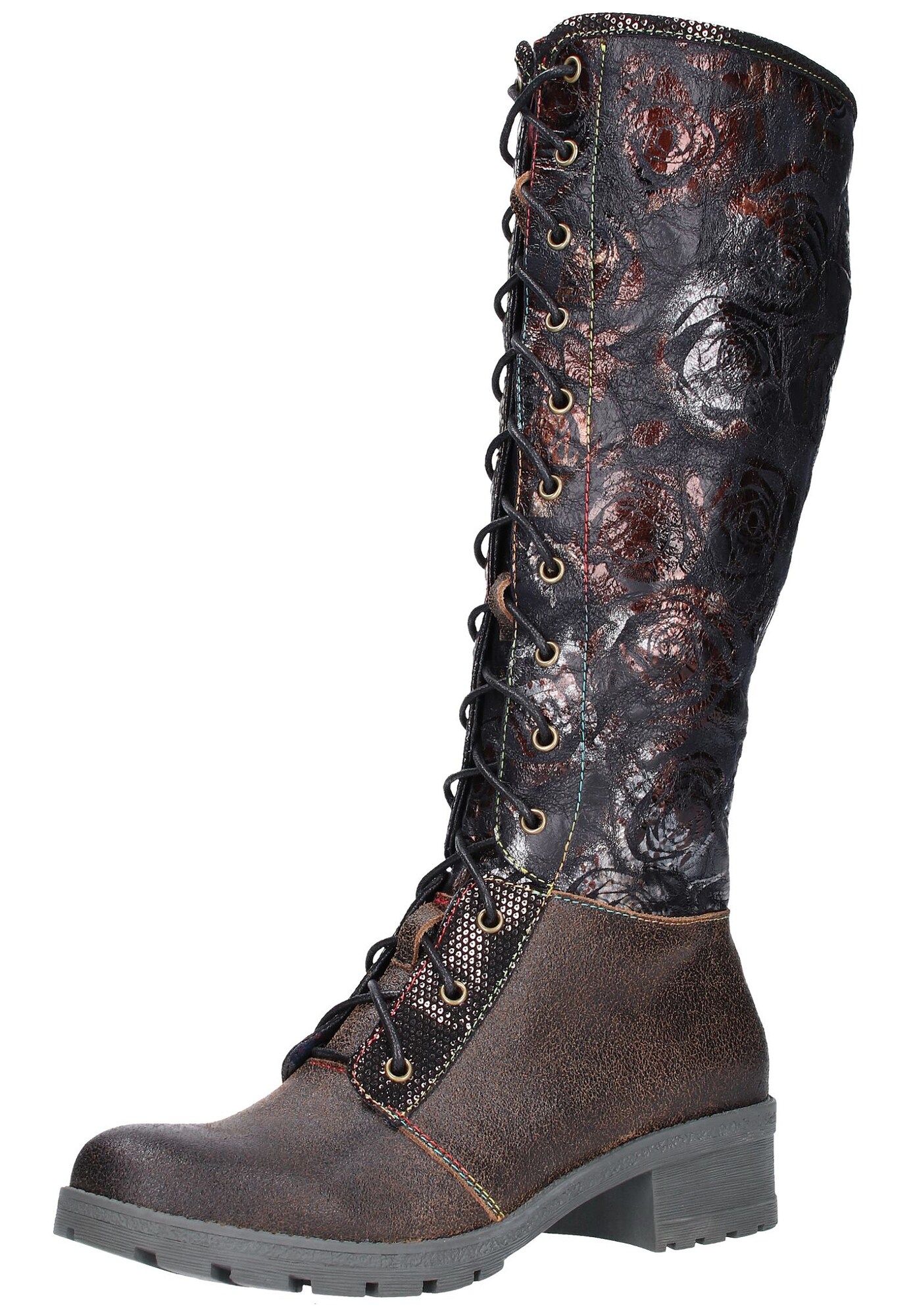 Laura Vita Dames Veterlaarzen Zwart laura vita kopen in de aanbieding