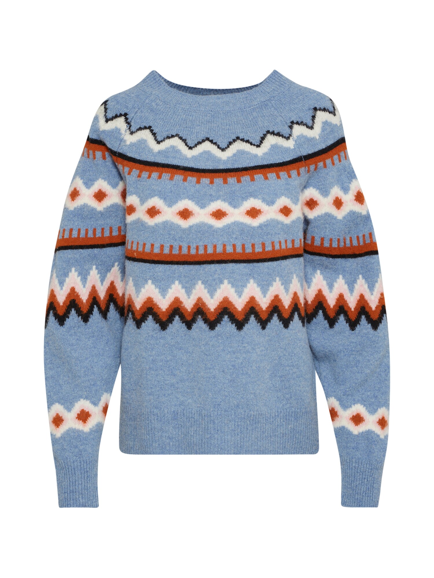 Samsoe Dames Trui Blauw Bruin samsoe samsoe kopen in de aanbieding