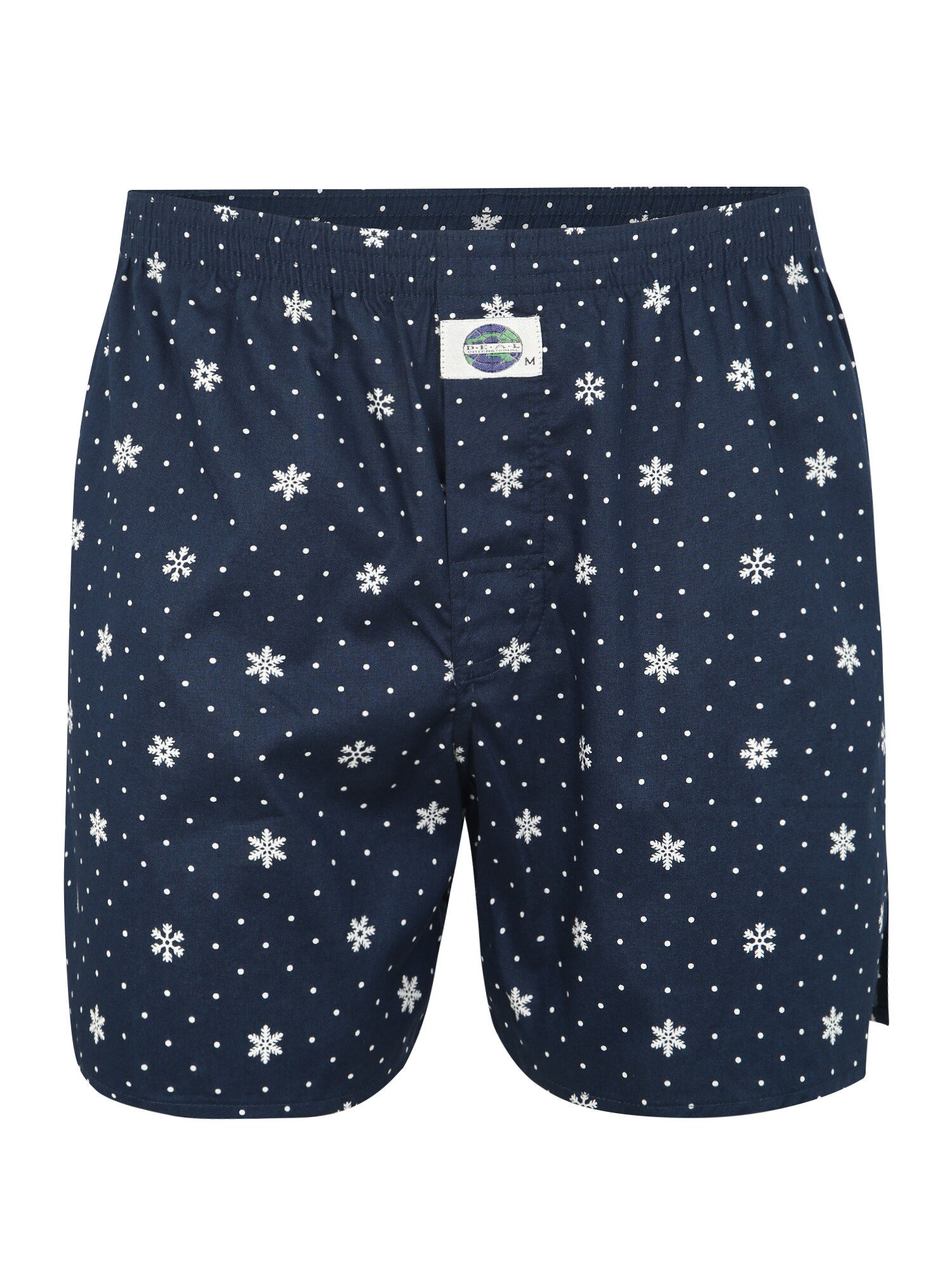 D.E.A.L International Boxer trumpikės 'Print'  mėlyna / balta