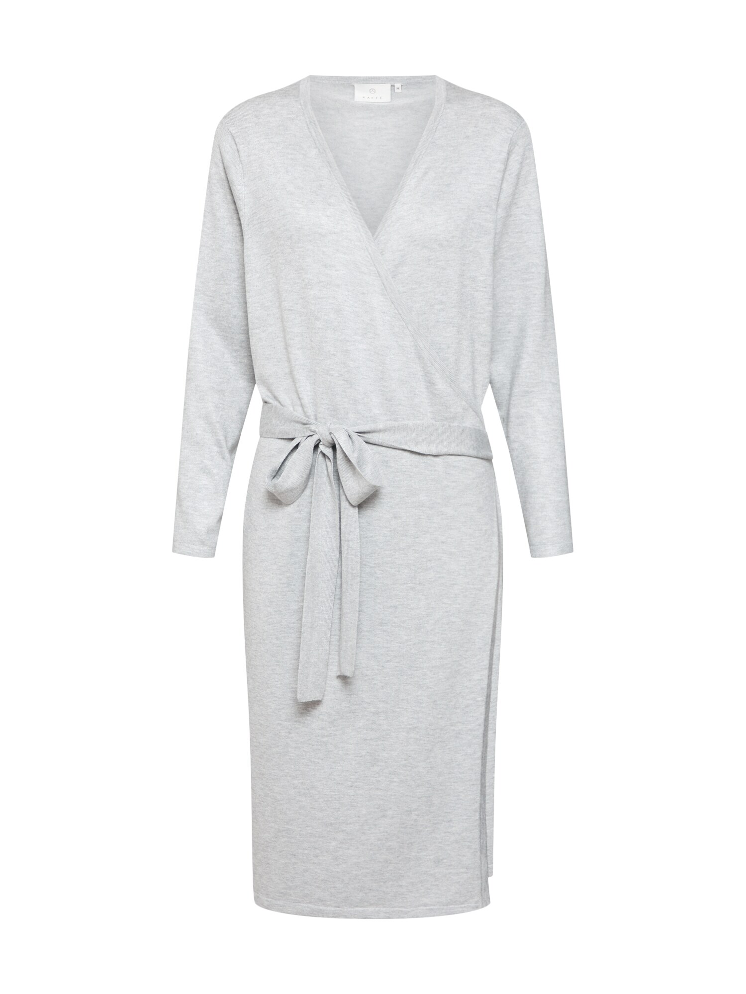 Kaffe Dames Jurk Anita Wrap Dress Grijs Gemeleerd kaffe kopen in de aanbieding