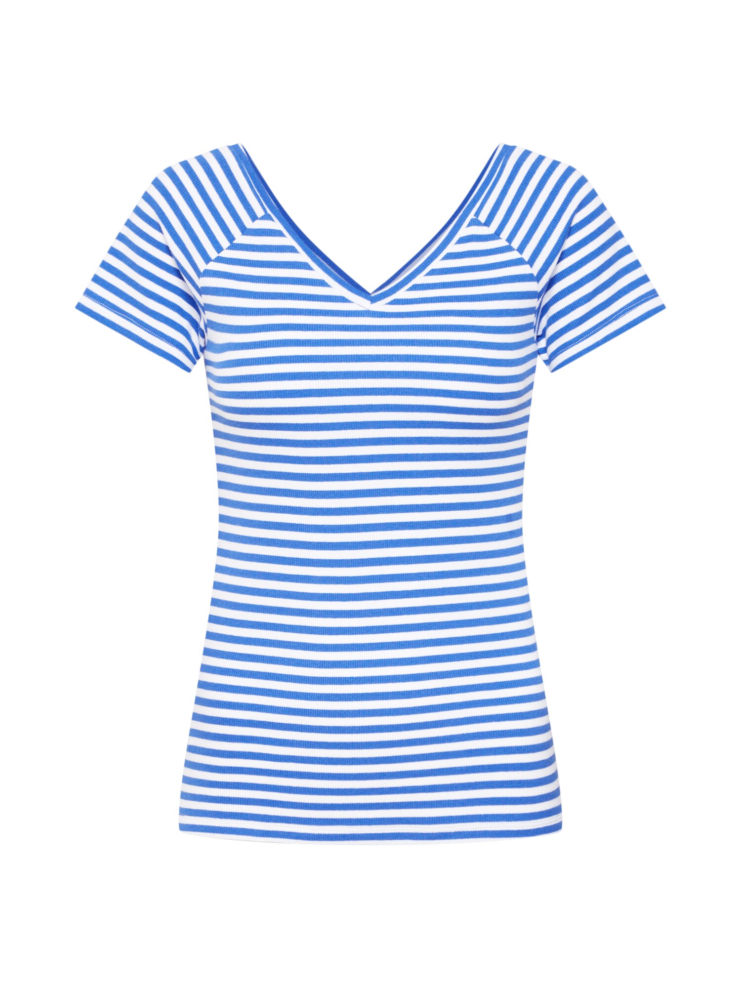 Only Dames Shirt Labella Blauw Wit only kopen in de aanbieding