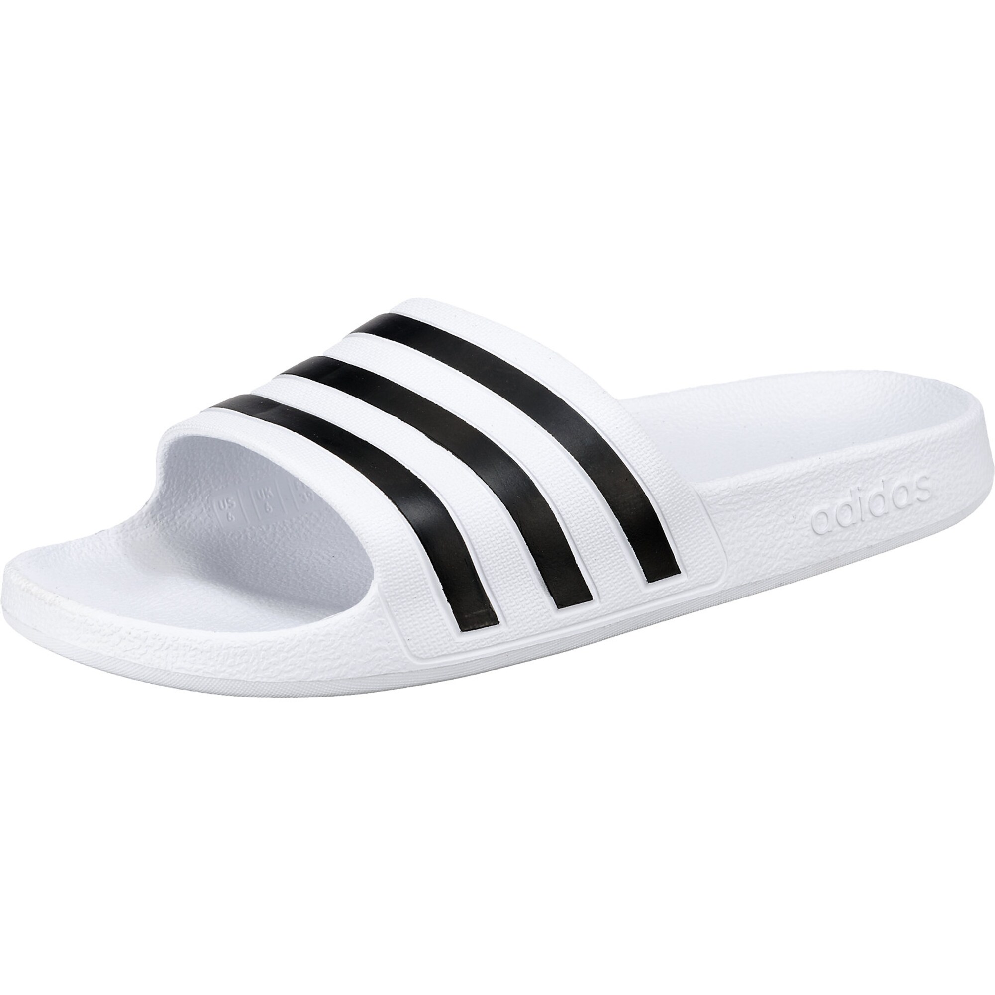 ADIDAS PERFORMANCE Sandalai / maudymosi batai 'Adilette Aqua'  juoda / balta