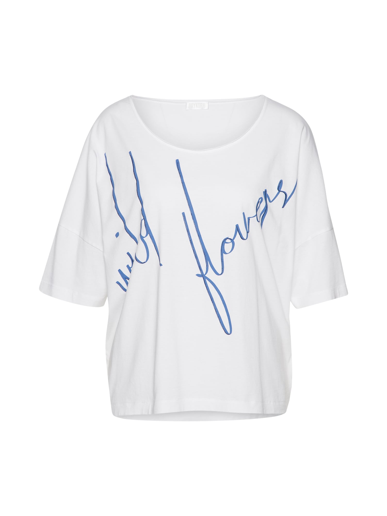 Drykorn Dames Oversized Shirt Arimi Blauw Wit drykorn kopen in de aanbieding