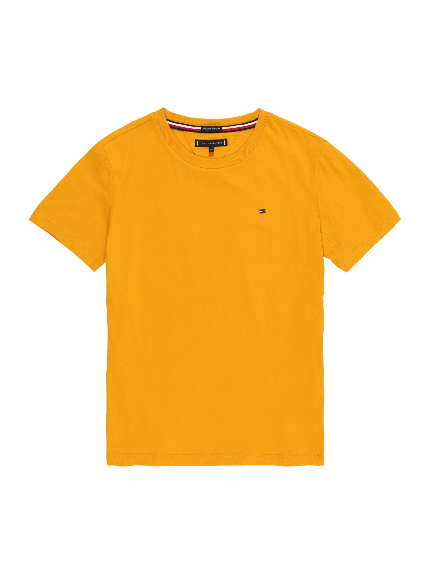 TOMMY HILFIGER Marškinėliai 'ESSENTIAL ORIGINAL CTTN TEE S/S'  geltona