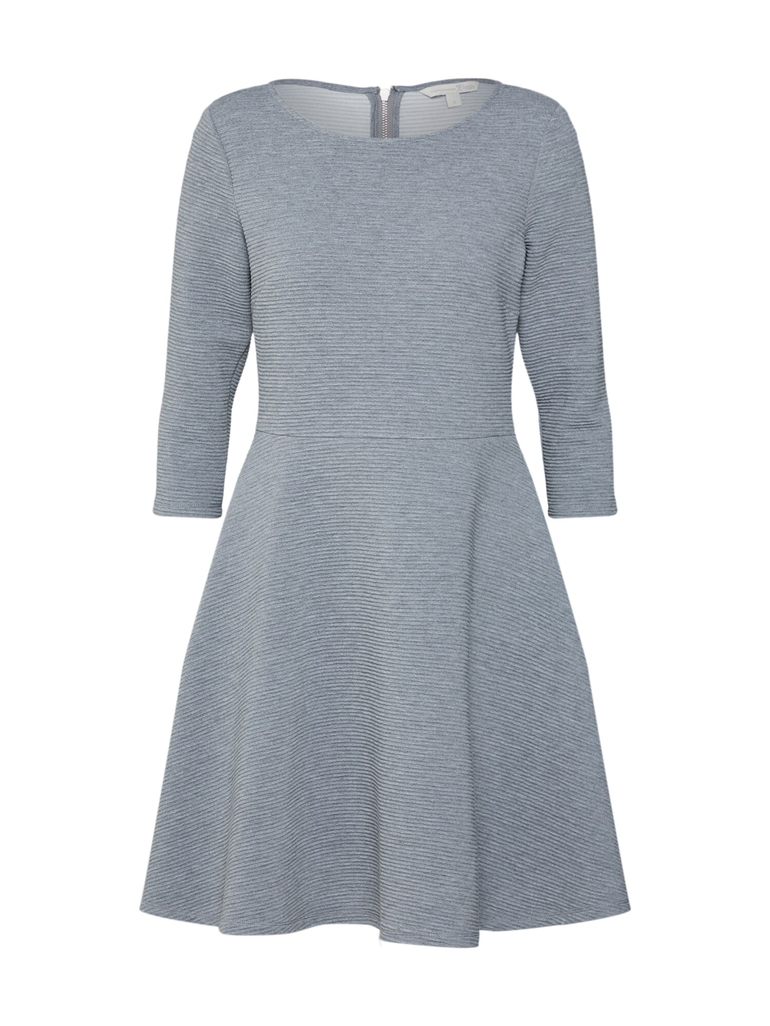 Tom Tailor Denim Dames Jurk Zilvergrijs tom tailor denim kopen in de aanbieding