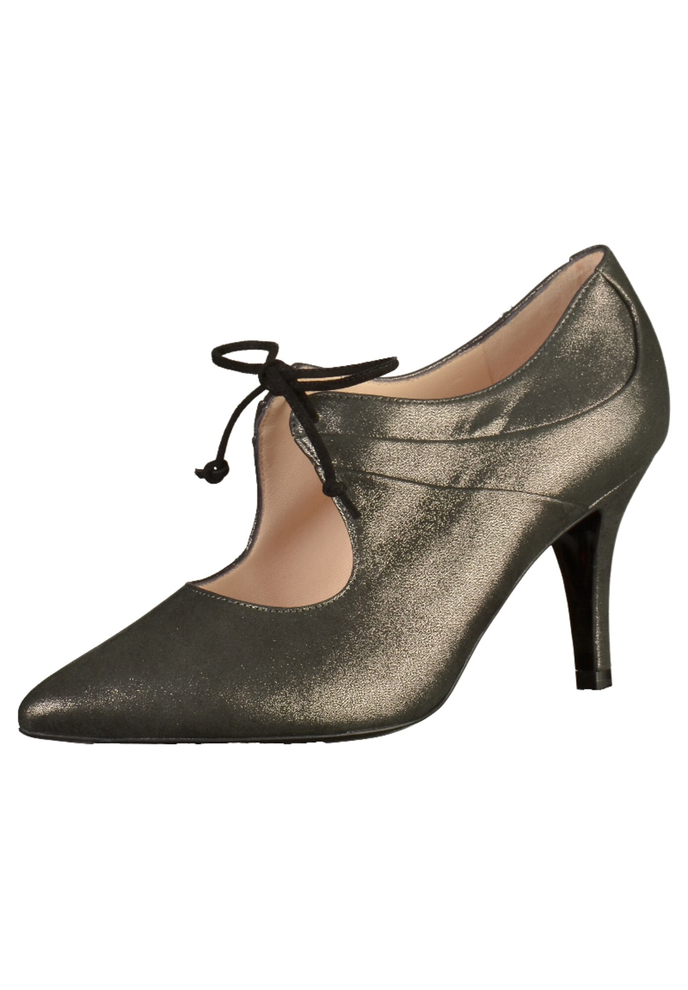 Peter Kaiser Dames Pumps Met Hoge Voorkant Rookgrijs Zwart peter kaiser kopen in de aanbieding