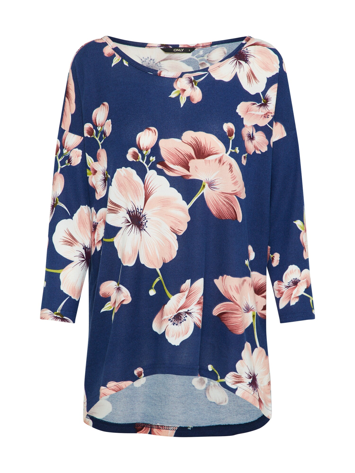 Only Dames Shirt Elcos Creme Blauw Oudroze only kopen in de aanbieding