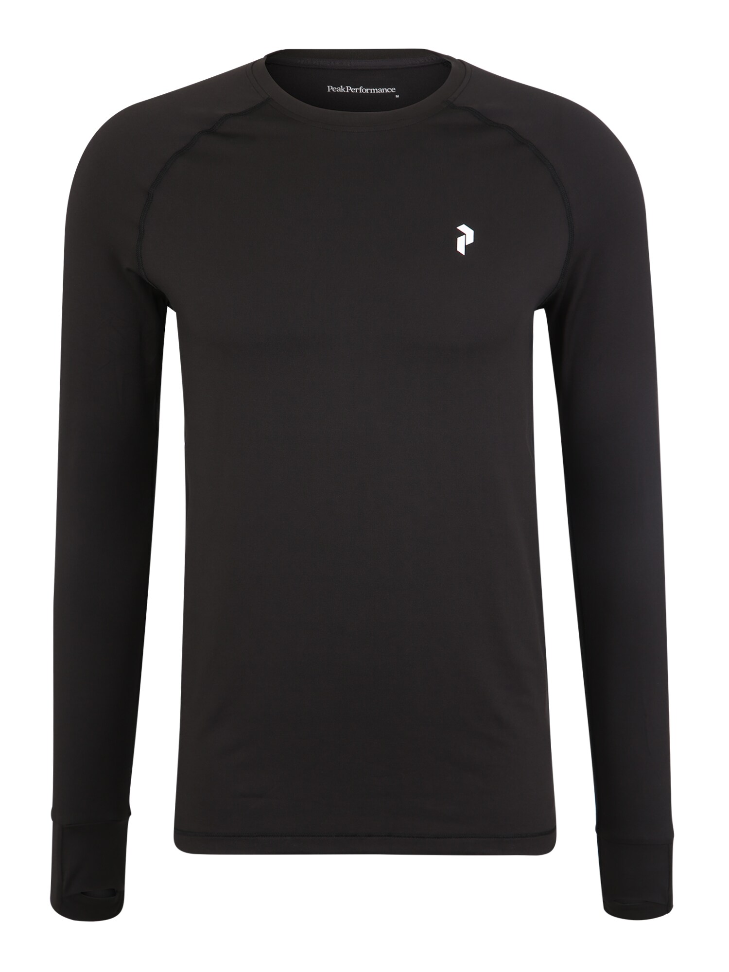 Peak Performance Heren Sportsweatshirt Spirit Ls Zwart peak performance kopen in de aanbieding