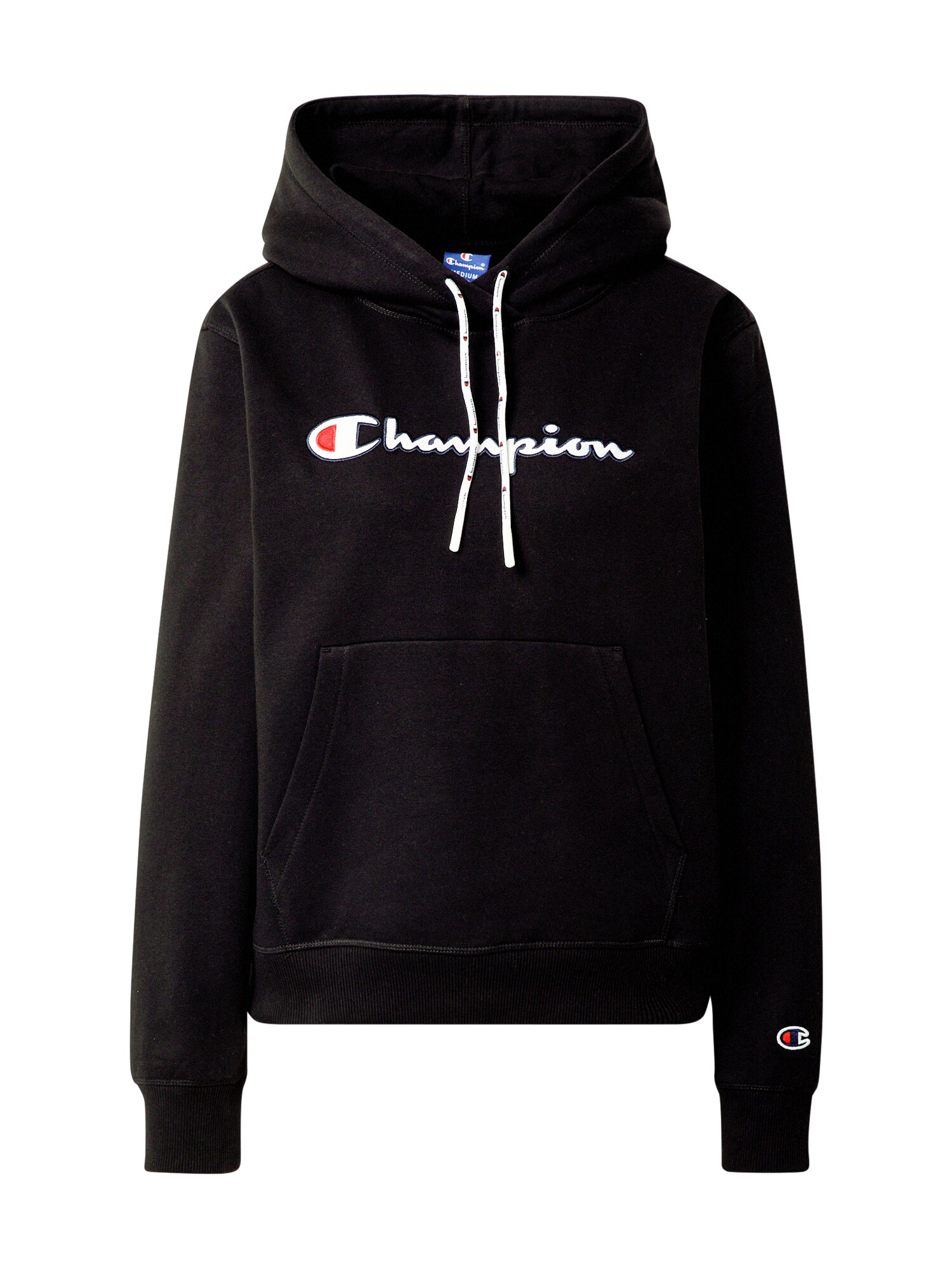 Champion Authentic Athletic Apparel Megztinis be užsegimo  juoda / balta / raudona / nakties mėlyna