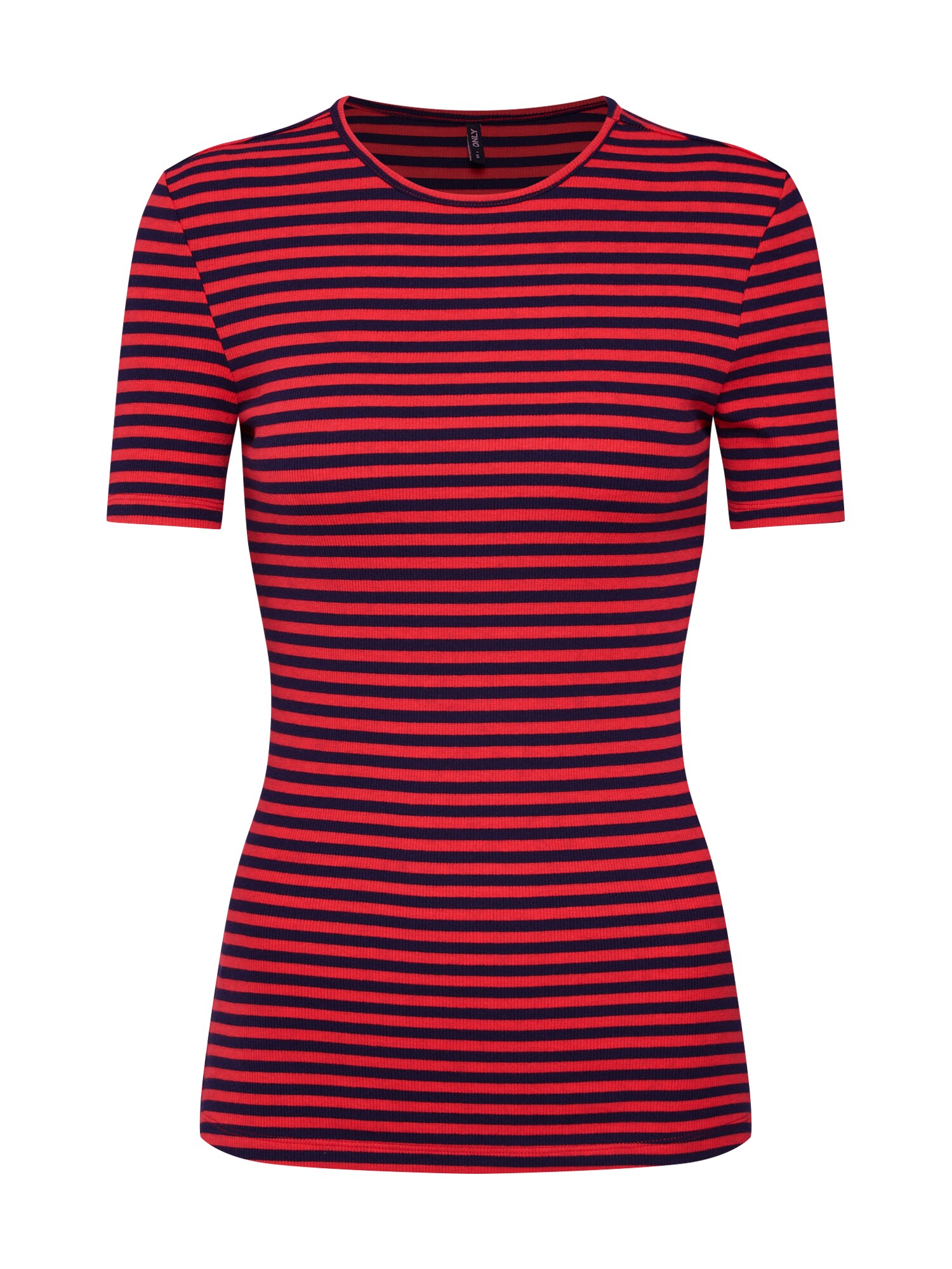 Only Dames Shirt Bella Blauw Rood only kopen in de aanbieding