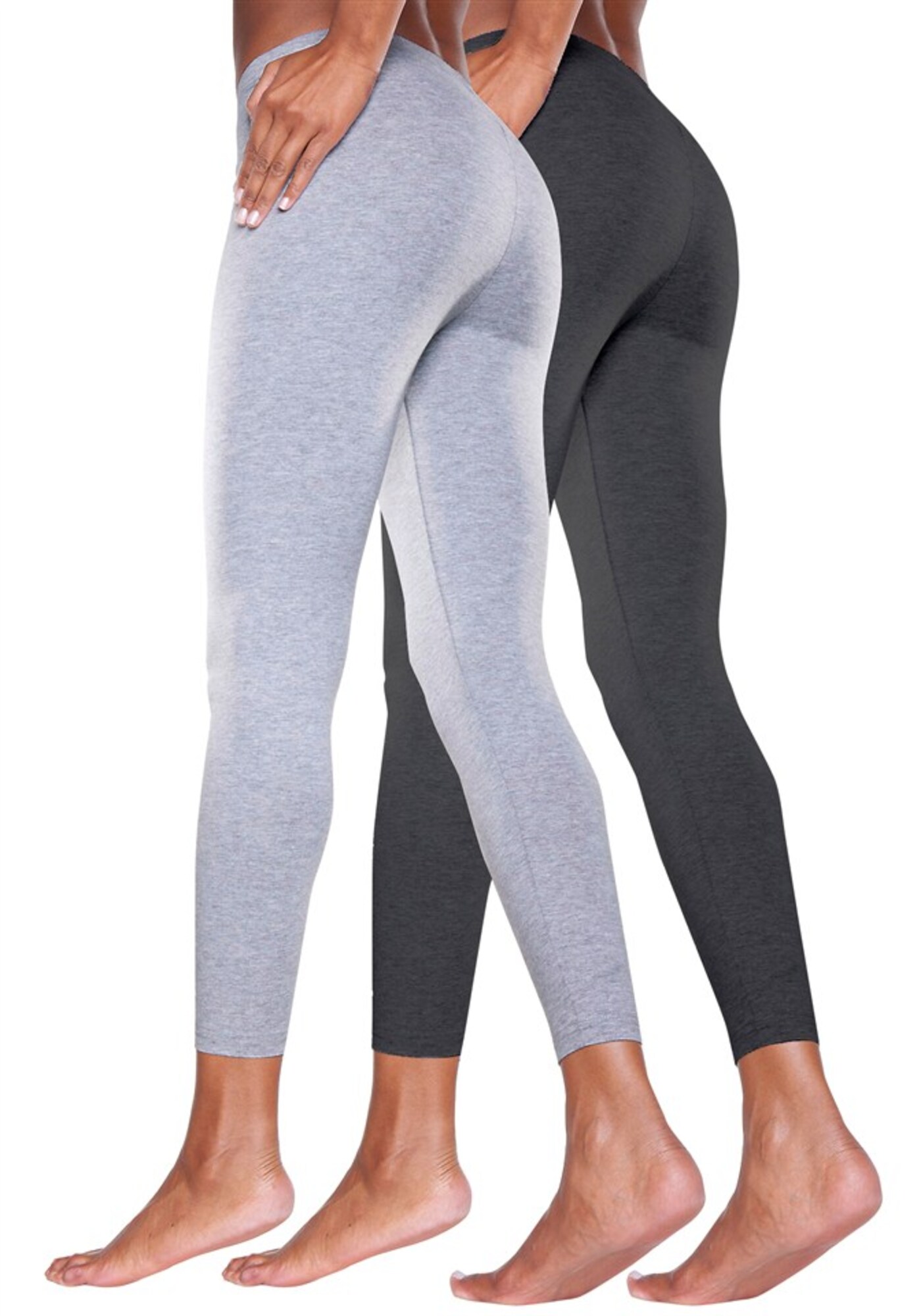 VIVANCE Leggings  világosszürke / fekete termék 2. képe
